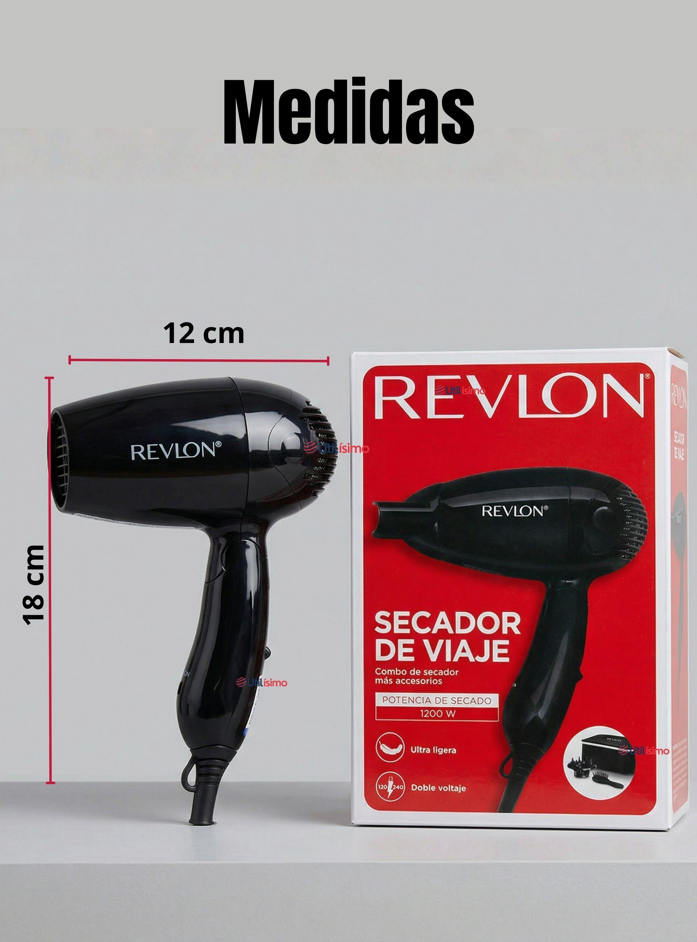 Kit Secador De Viaje Con Bolso Revlon 1200W de Potencia Color Negro-2