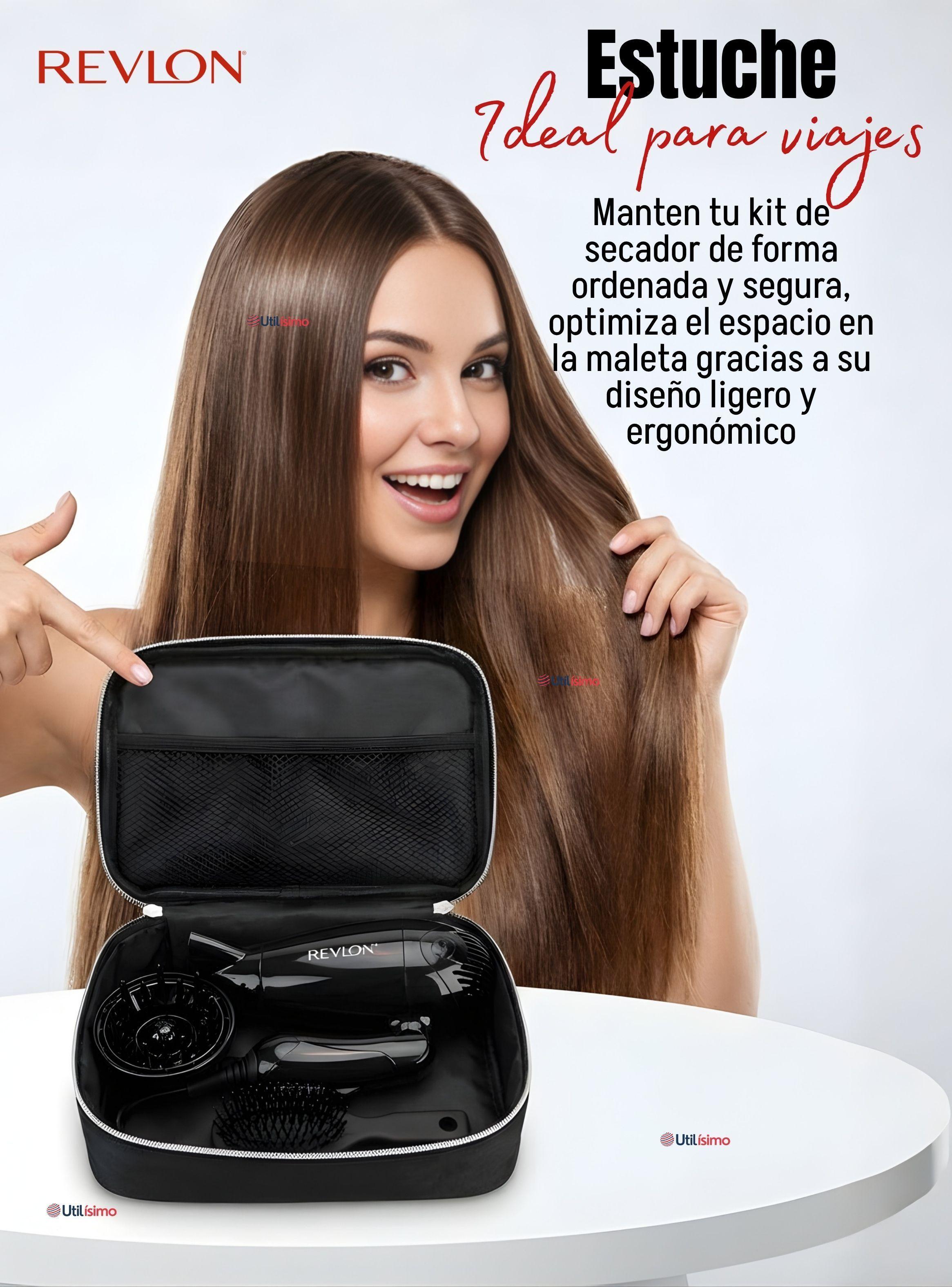 Kit Secador De Viaje Con Bolso Revlon 1200W de Potencia Color Negro-3