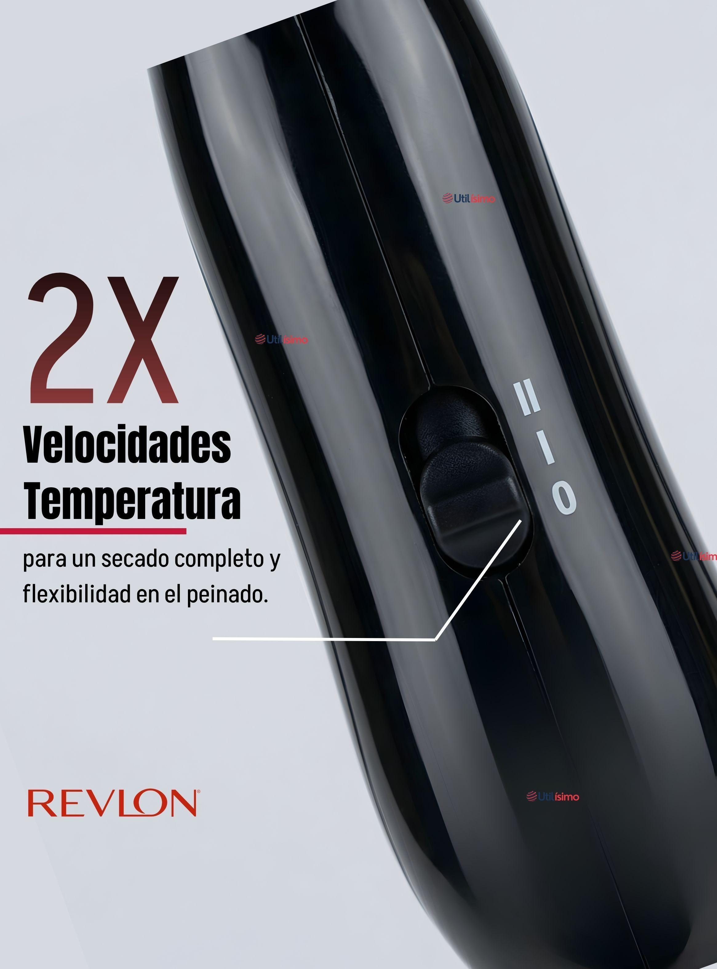 Kit Secador De Viaje Con Bolso Revlon 1200W de Potencia Color Negro-6