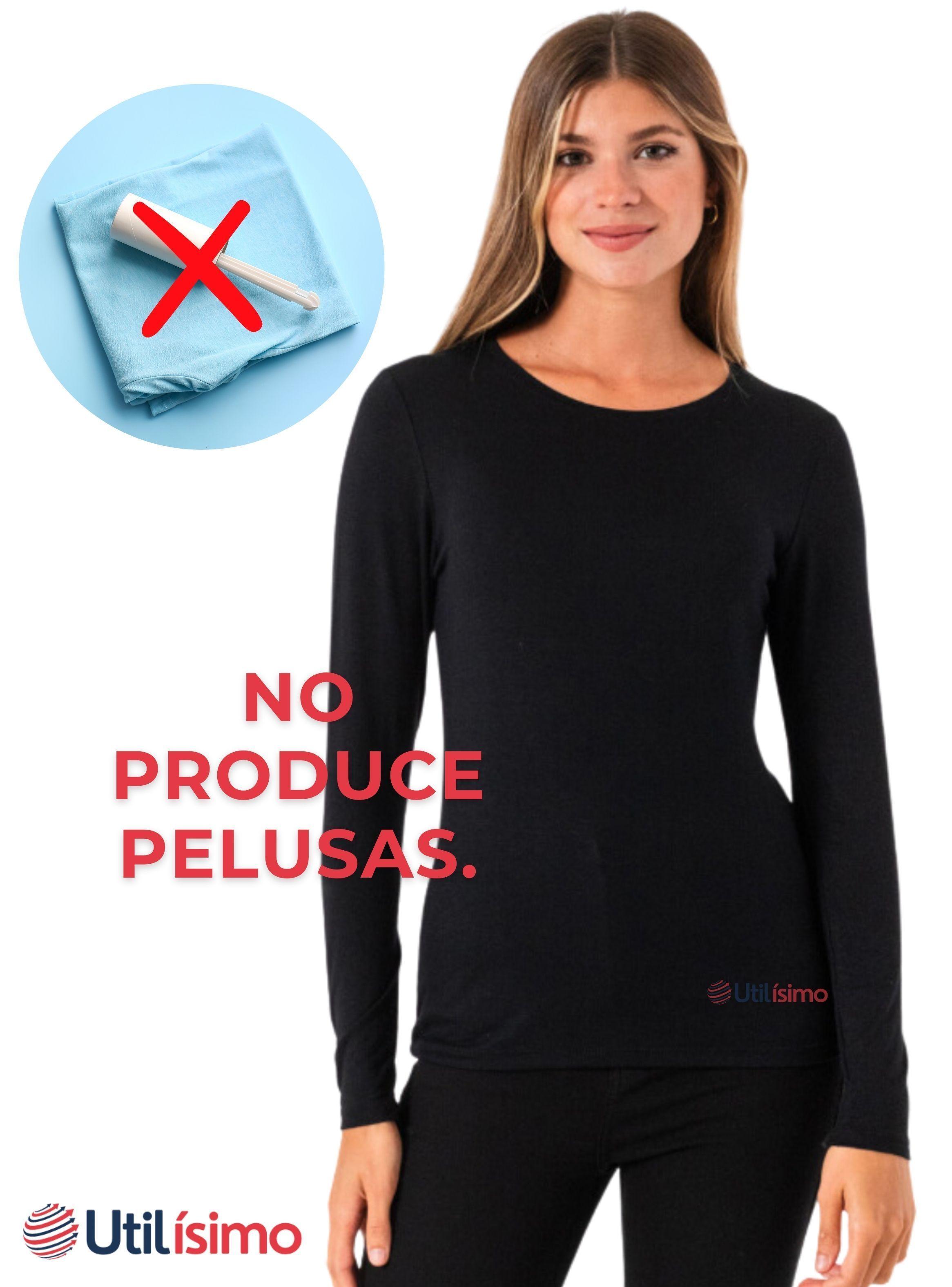 Camiseta Polar Manga Larga Primera Capa Mujer Polera Surtido-6
