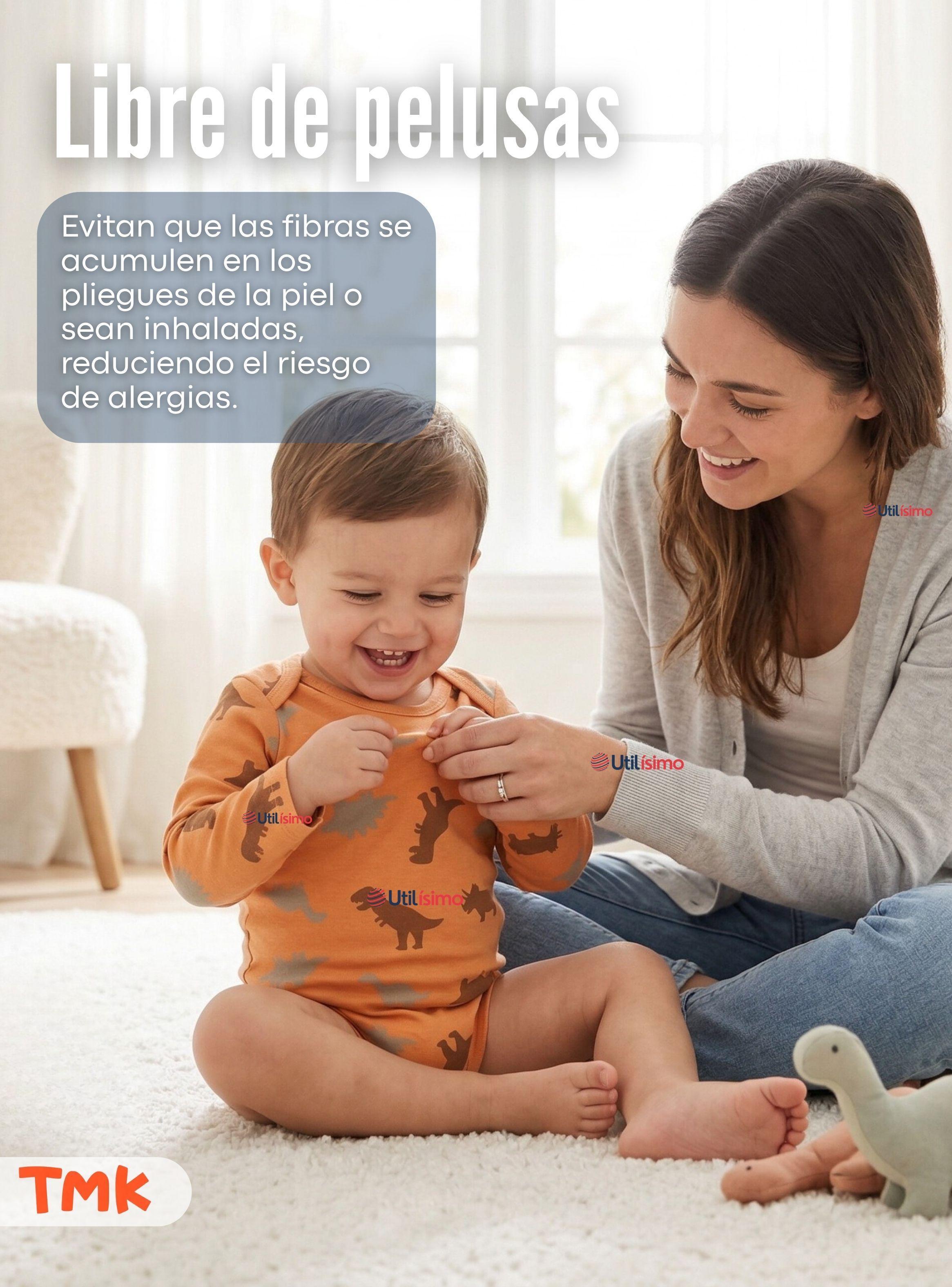 Pack 5 Bodys Manga Larga 100% Algodón Bebé Niño Dino Aventure-5