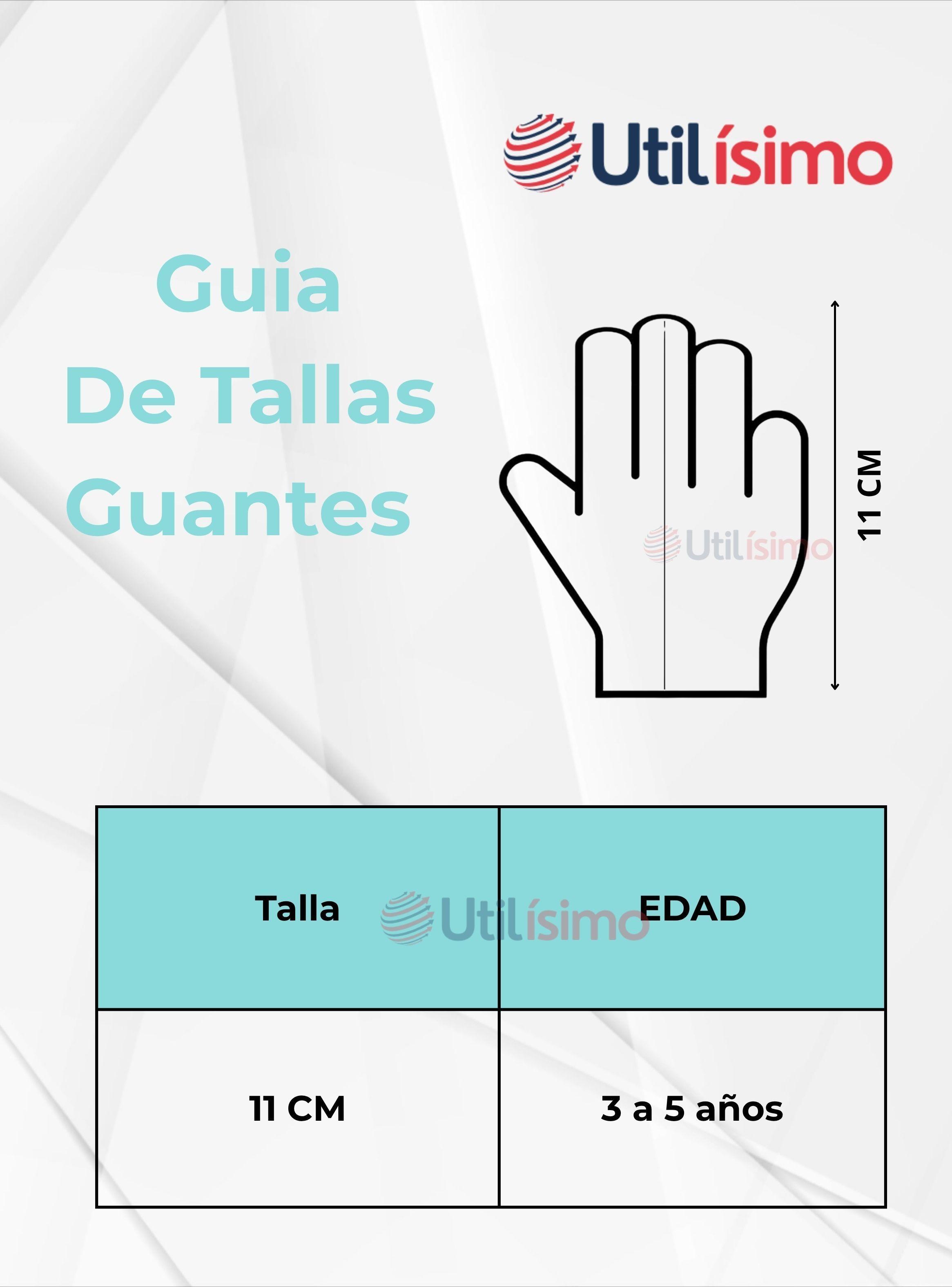 Guantes 11cm Escolares Niña y Niño Azul Oscuro-2