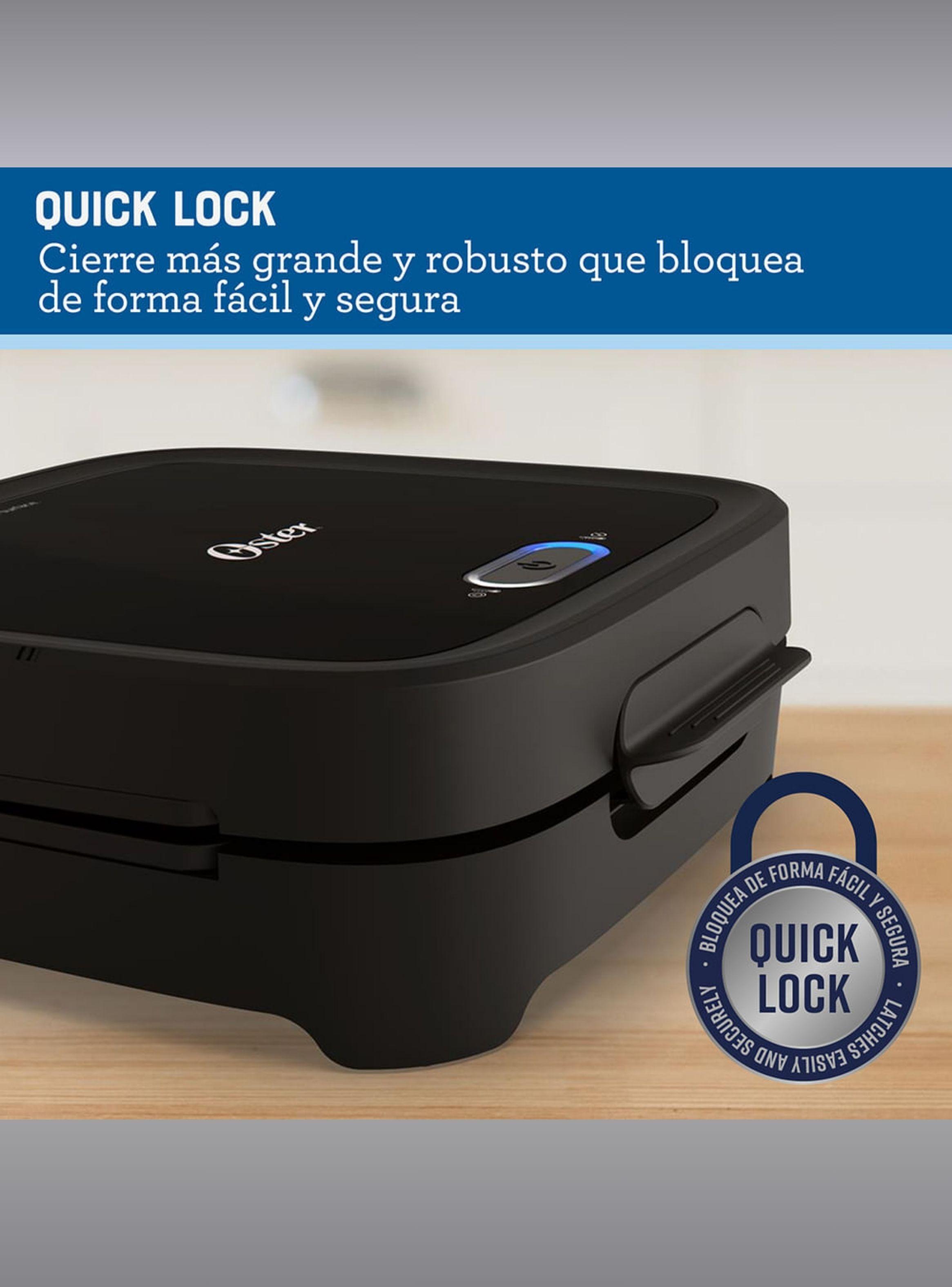 Sandwichera Oster® compacta con platos hondos Negro CKSTSM400 -6