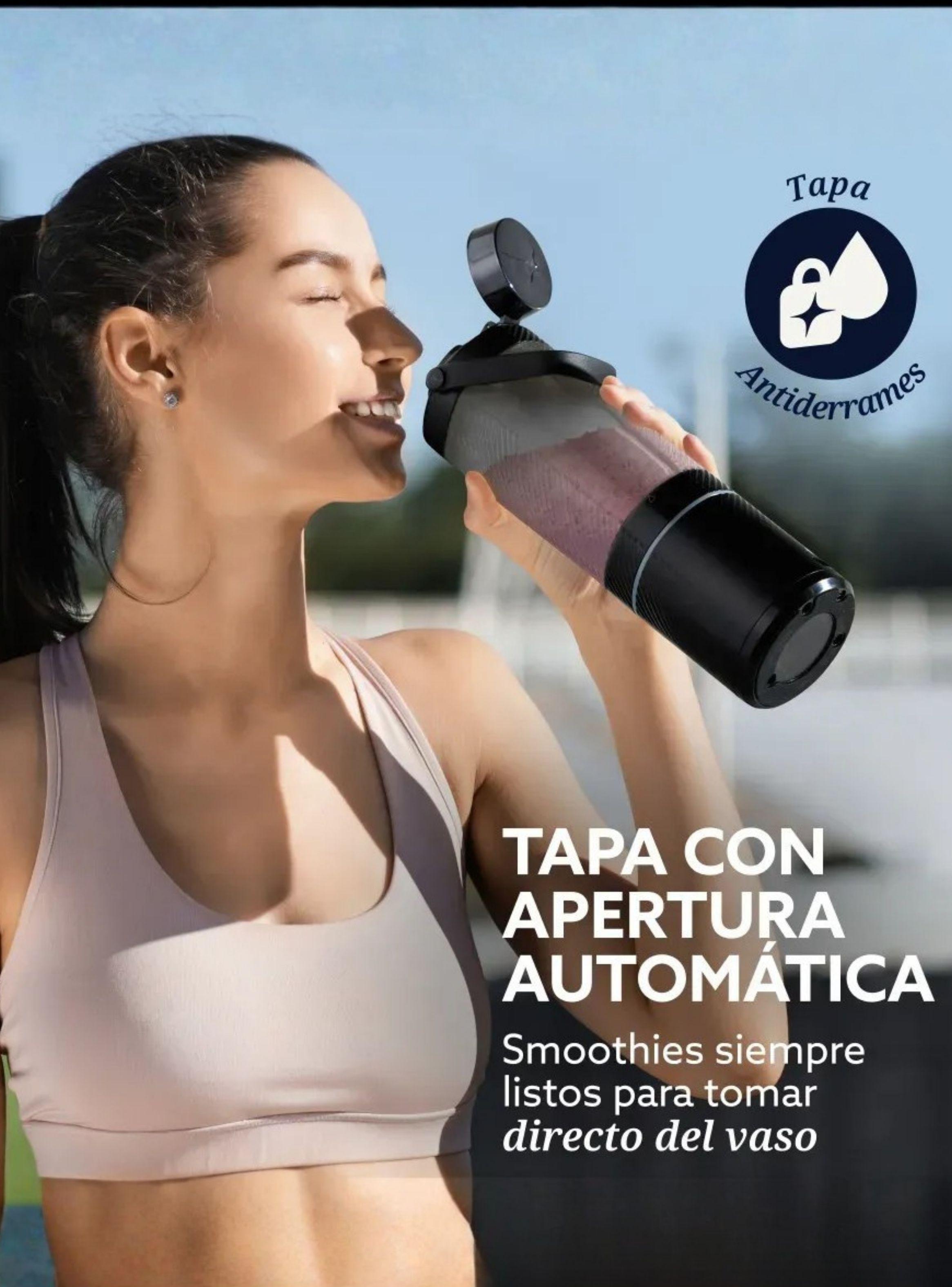 Oster Licuadora Portátil, GoMAX, Capacidad 590 ml, para Smoothies, Negro, BLSTGFP-B20-000-7