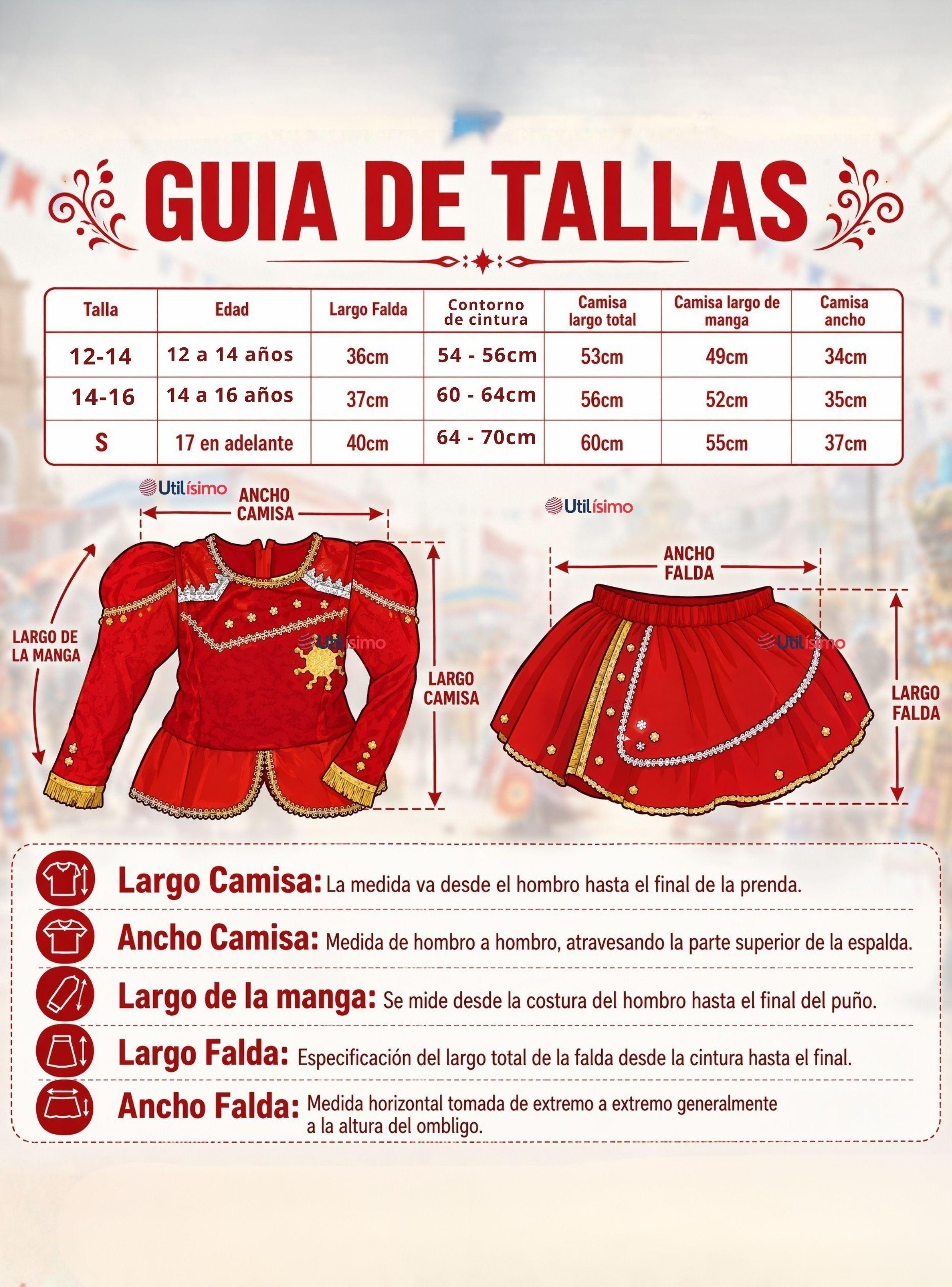 Traje Caporal Juvenil Típico Tradicional de 2 Piezas Rojo Fiestas Patrias-2