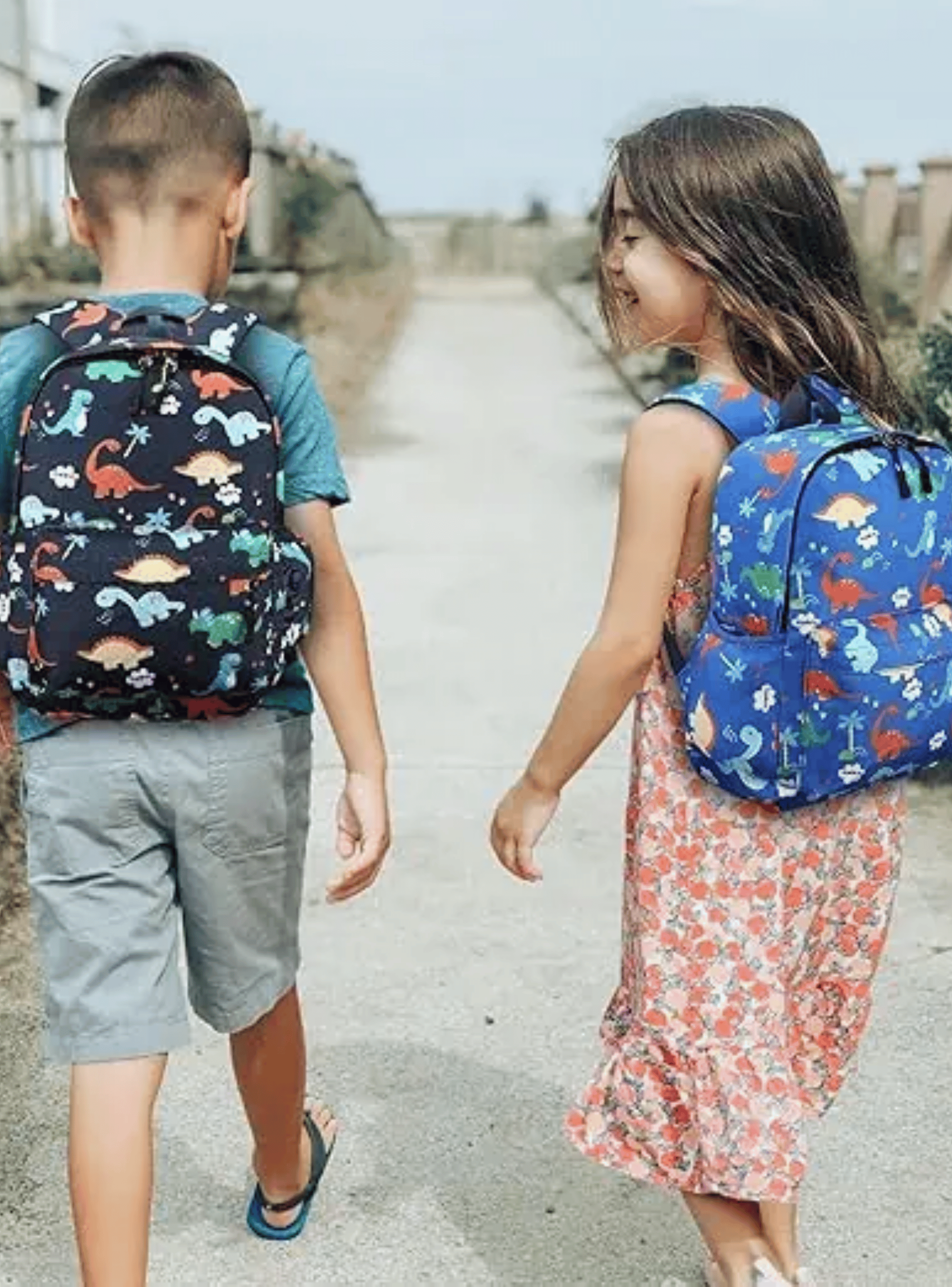 Mochila Infantil 2 a 4 años Jardín Escuela 30cm Niño Niña Blue Dinosaurs-4