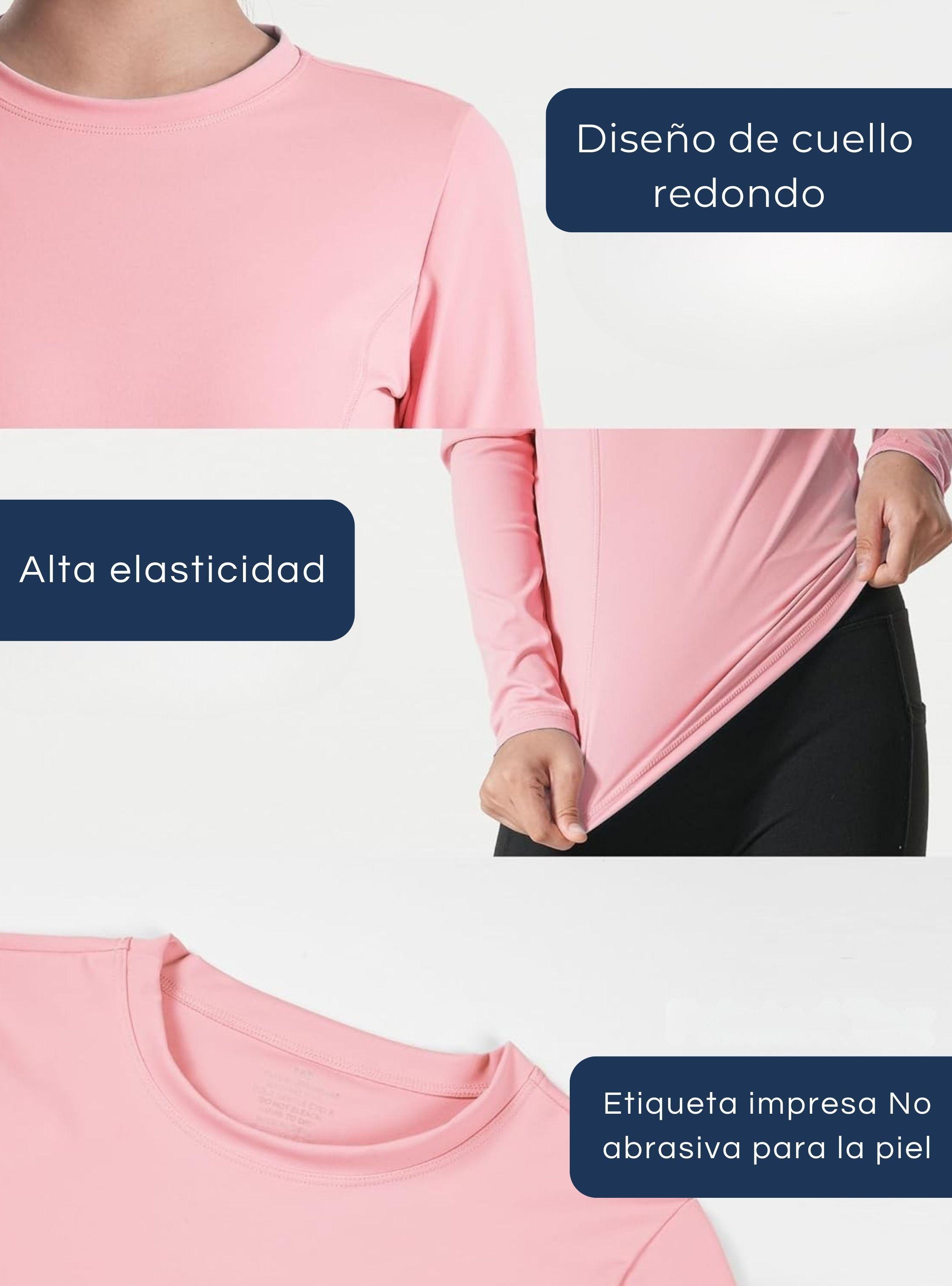 Camisetas Primera Capa Poleras Niña Bambú Manga Larga Surtido-3