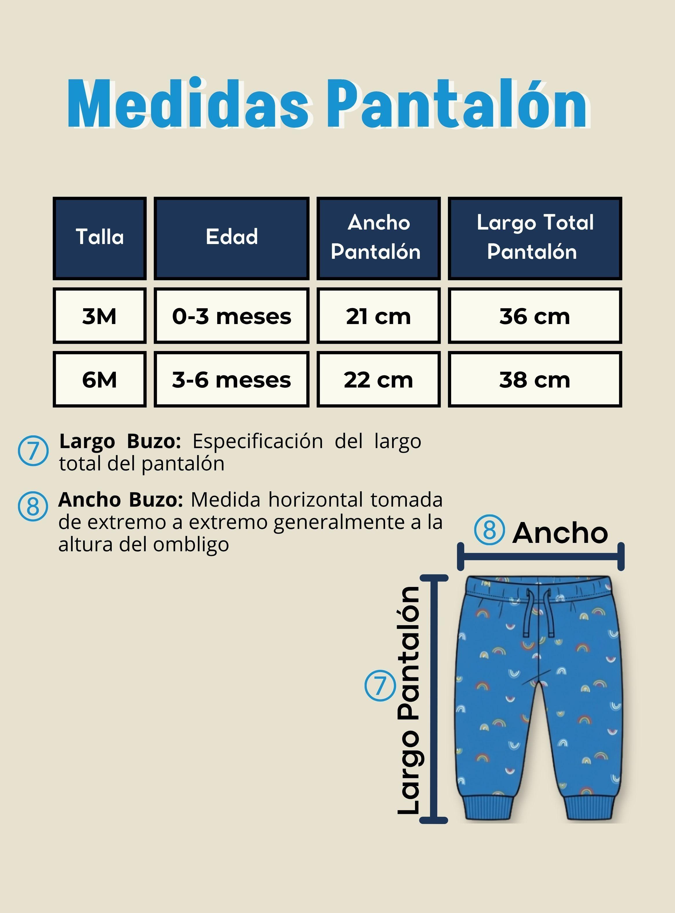 Conjunto 3 Piezas Buzo Pantalón Polerón Body Algodón Blue Rainbow Bebé Niña-4