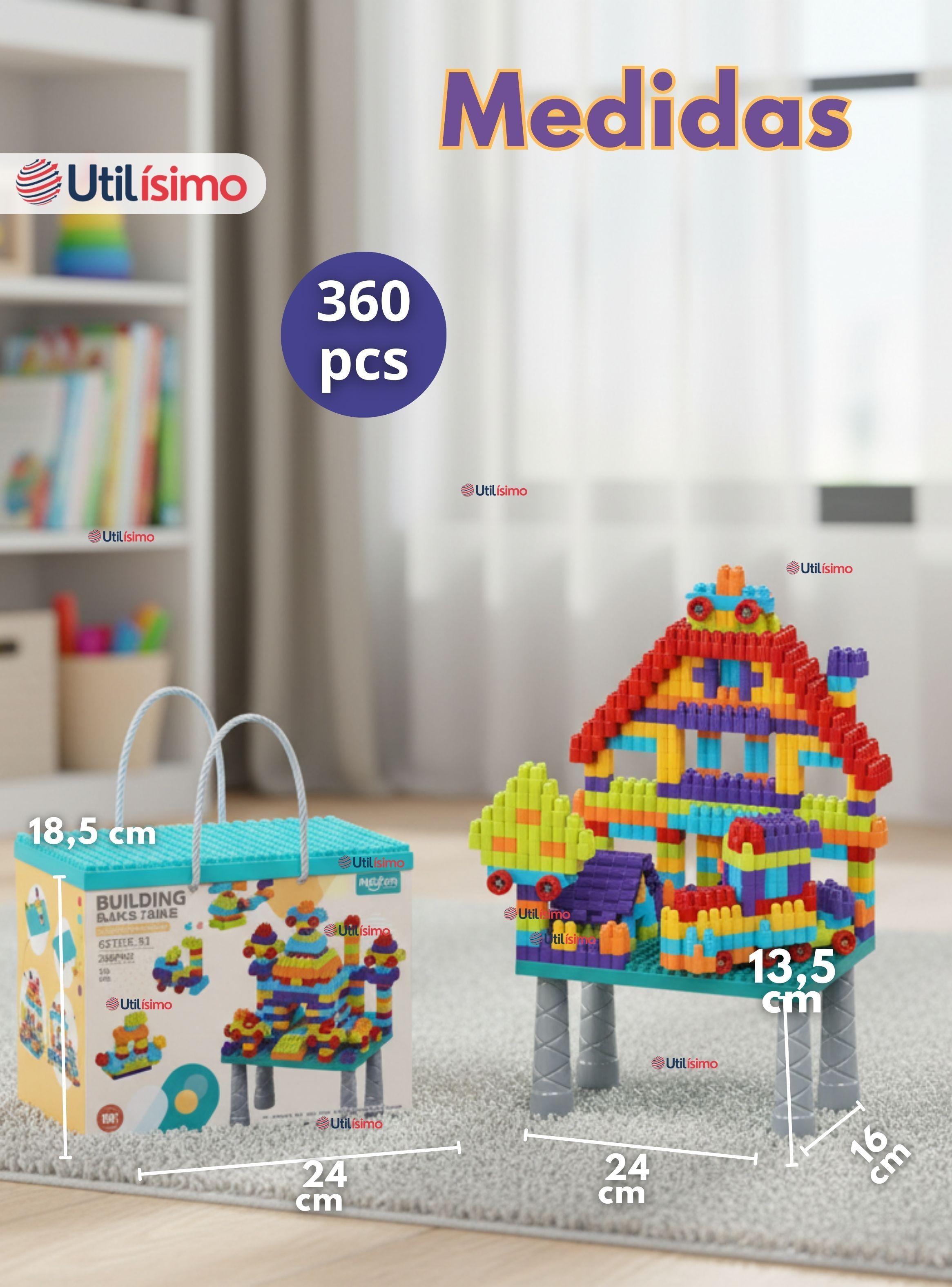 Juego de Bloques Construcción de 360 piezas para Niño o Niña-4