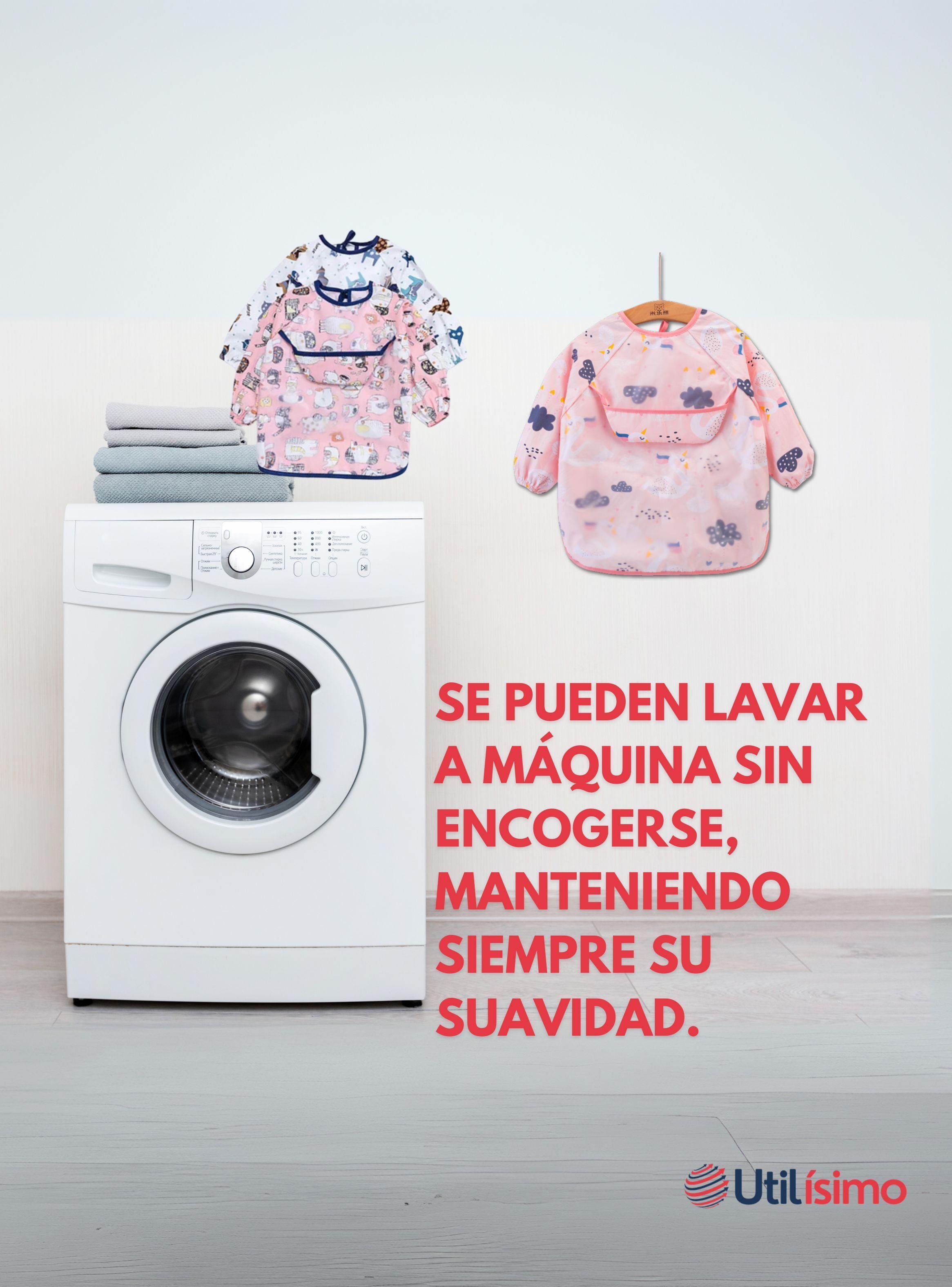 Pack 6 Babero Delantal Impermeable Premium Con Mangas Larga Para Bebe Y Niña-7