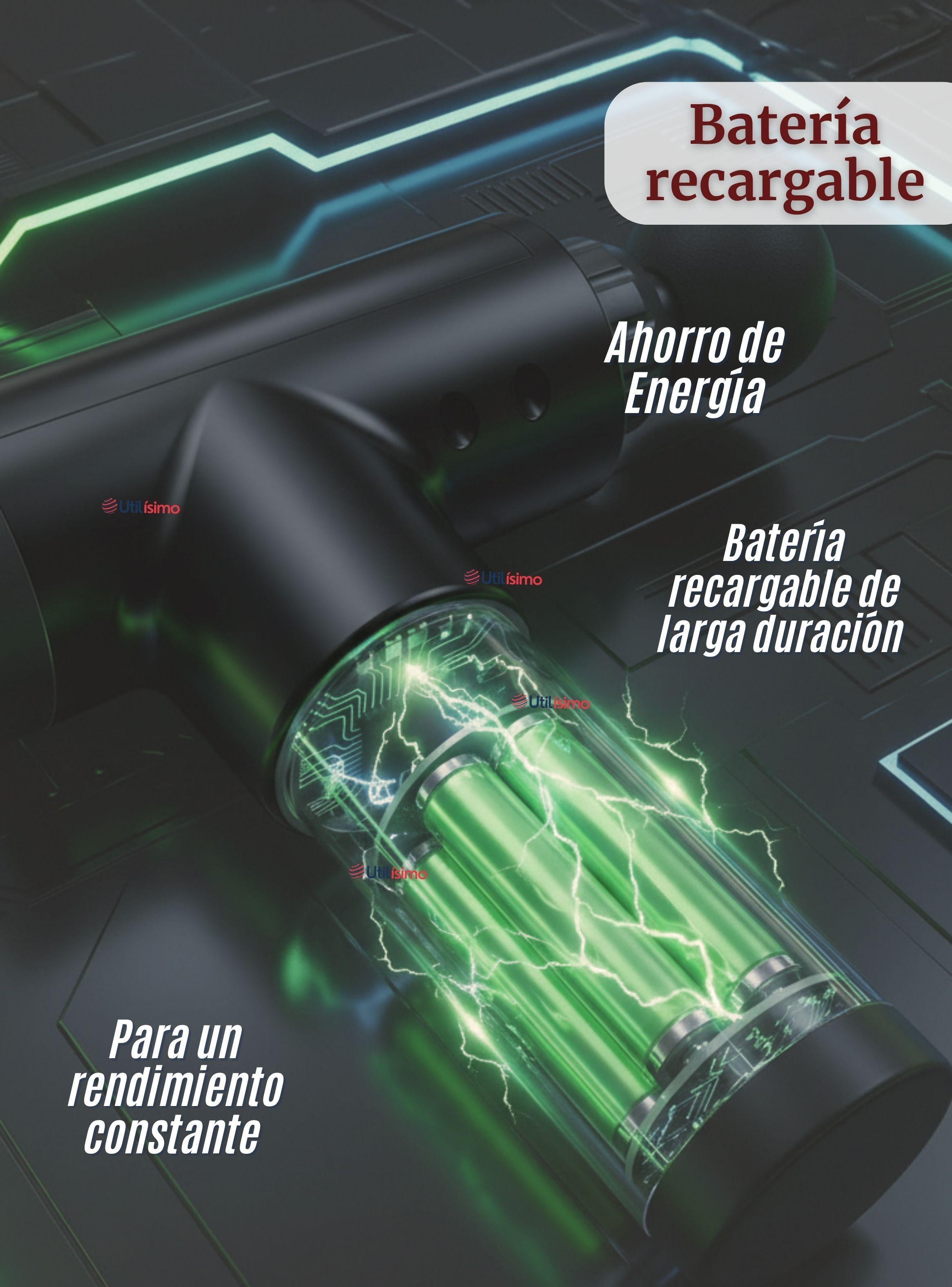 Masajeador Muscular Kinesgun Pistola Maquina Para Masajes Negro-5