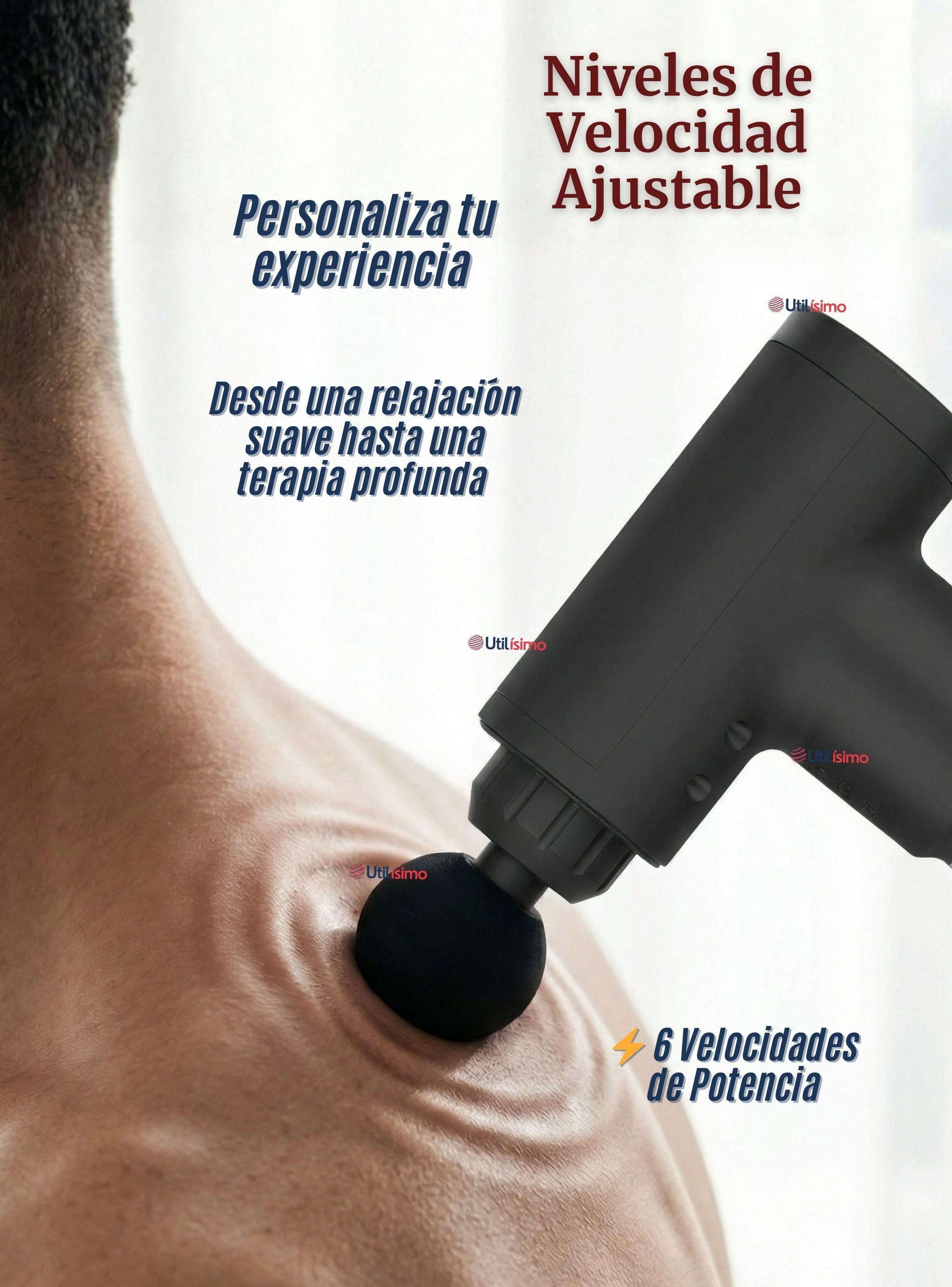 Masajeador Muscular Kinesgun Pistola Maquina Para Masajes Negro-6