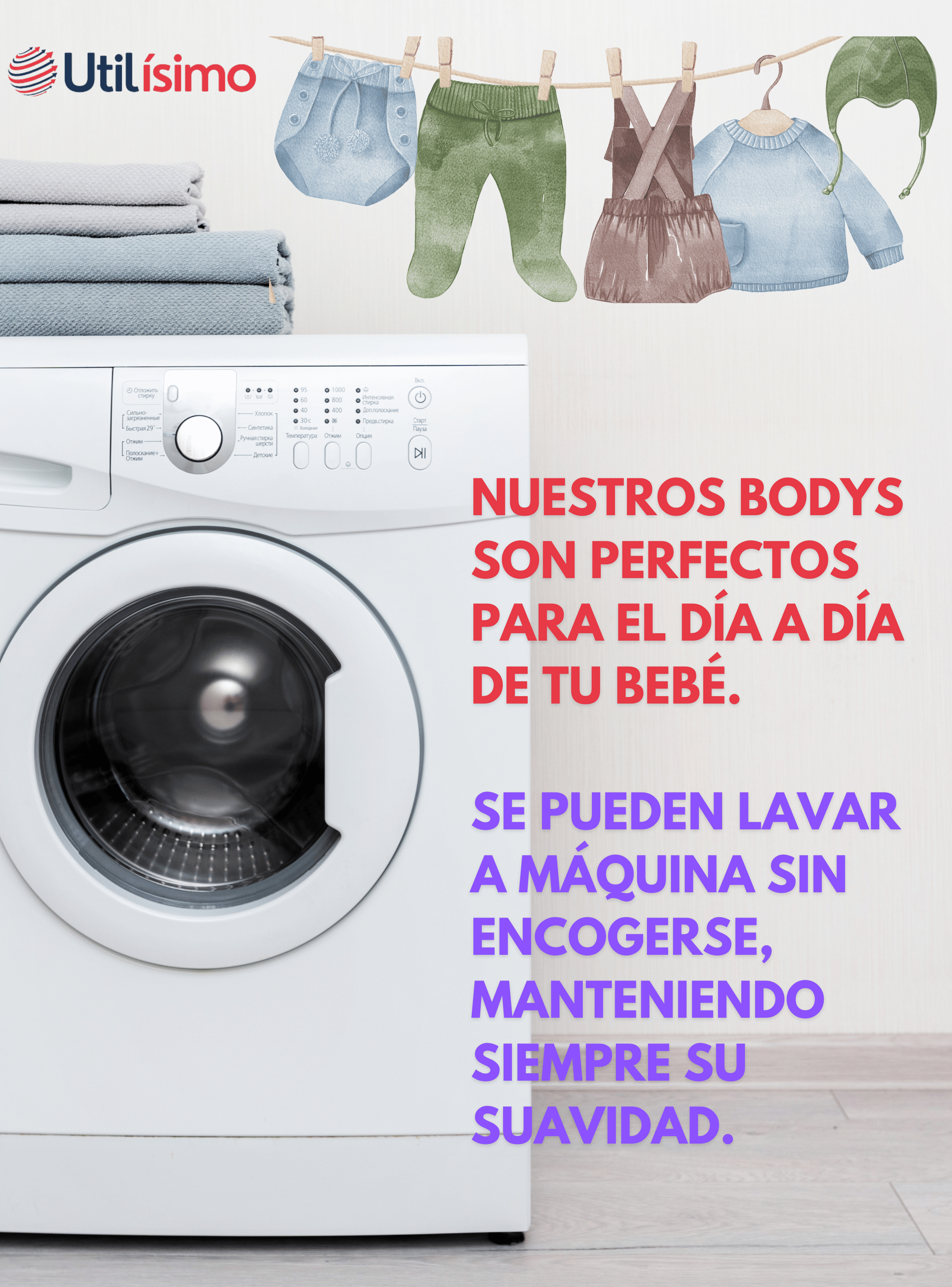 Pack 4 Bodys Bebé Niño Manga Larga Tedmimak 100% Algodón Gray Fox-4