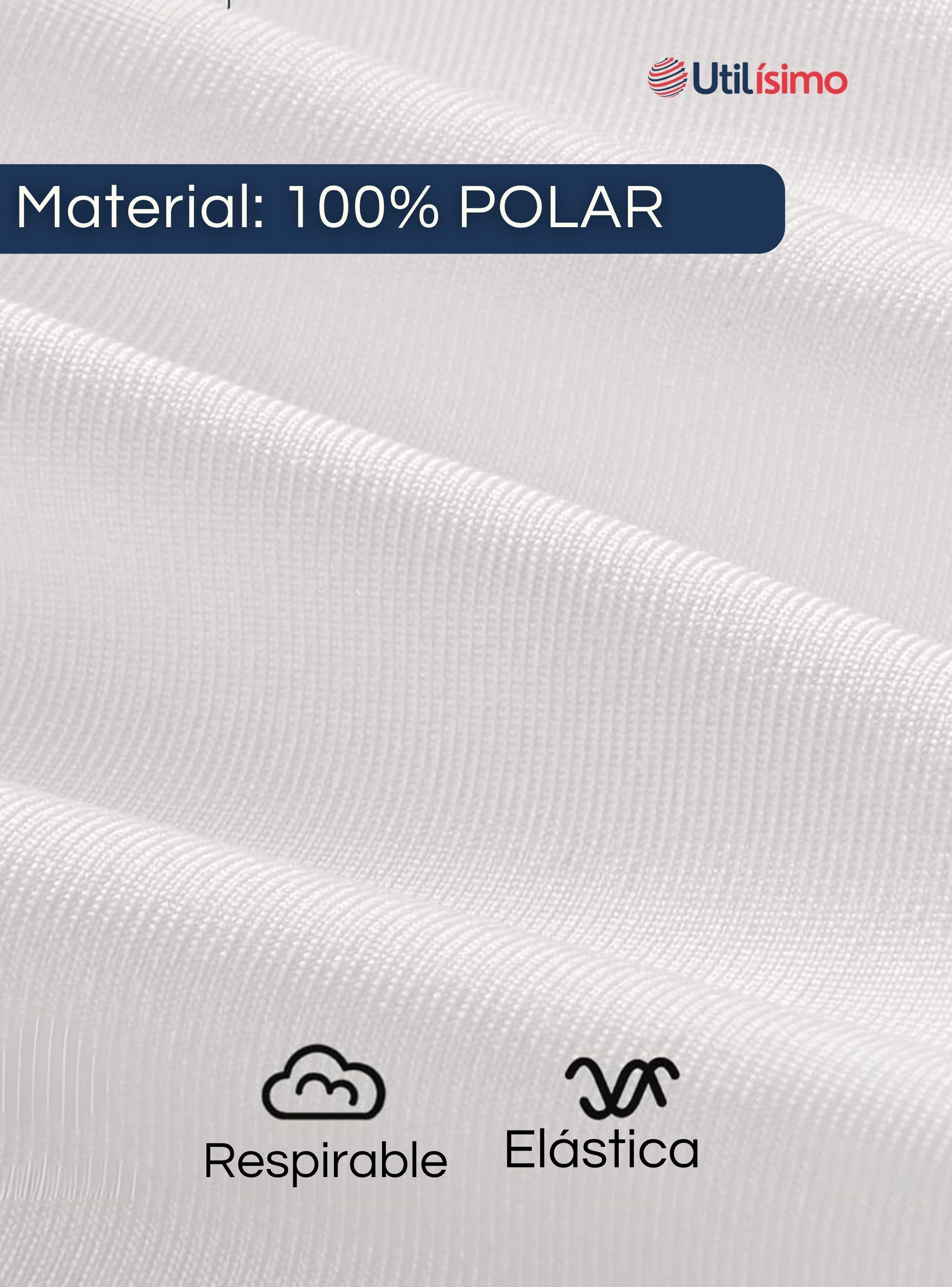 Pack 6 Camiseta Polar Manga Larga Primera Capa Mujer Blanco y Negro-4