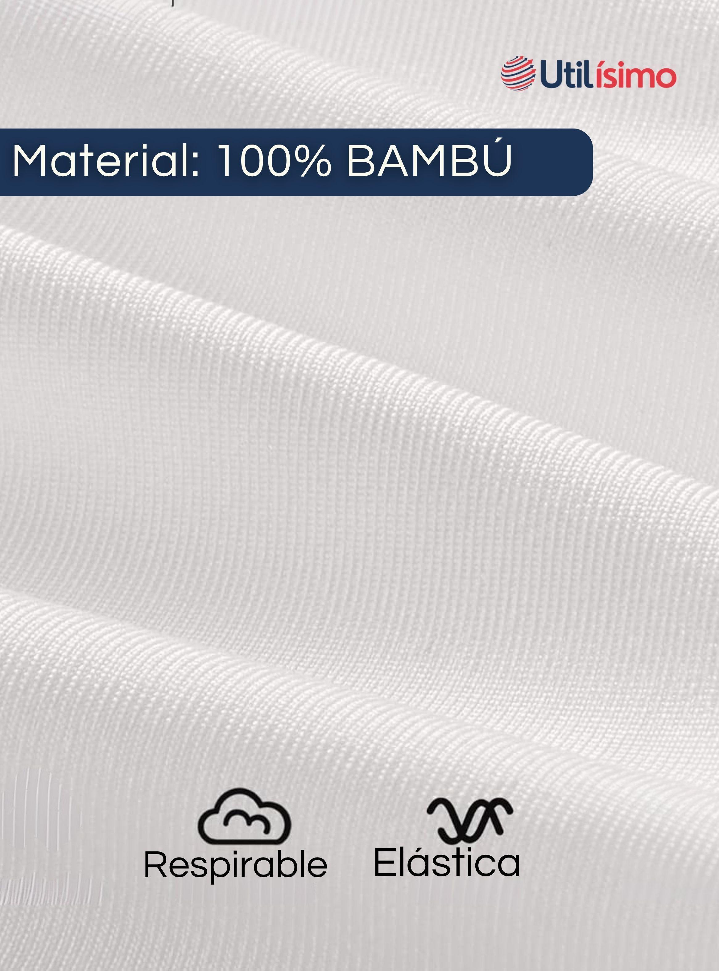 Camiseta Bambú Manga Larga Primera Capa Mujer Polera Blanco y Negro-5