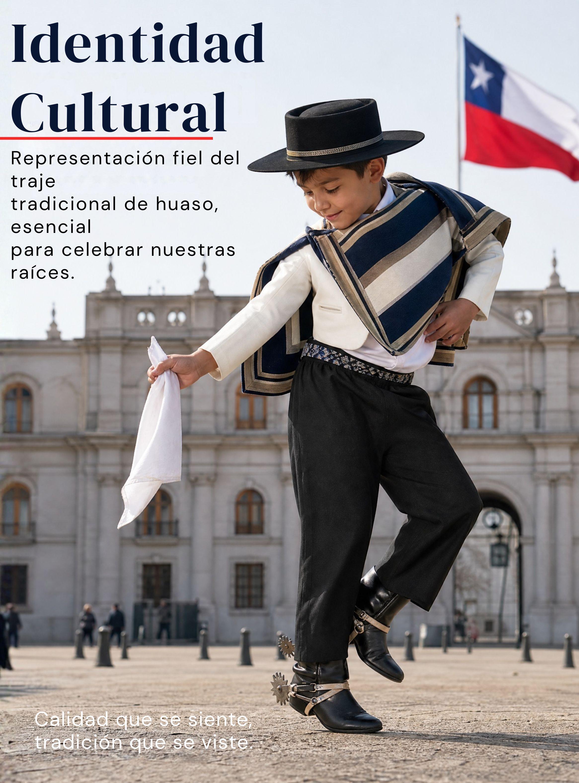 Pantalón Huaso Negro Niño Fiestas Patrias Vestuario Típico-4