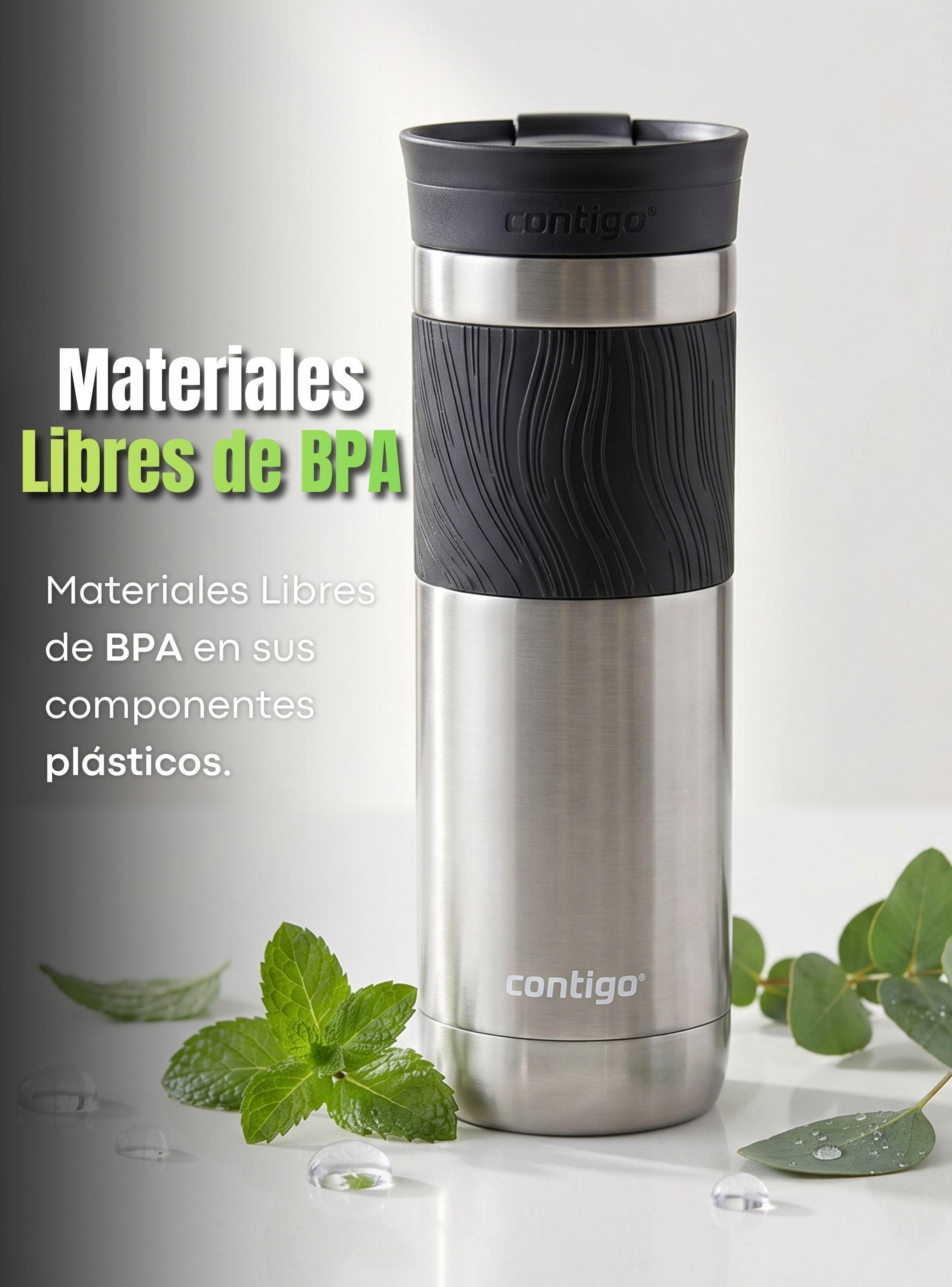 Vaso Térmico Contigo Byron Acero Inoxidable 2.0 Snapseal de 710 ML Plateado-4