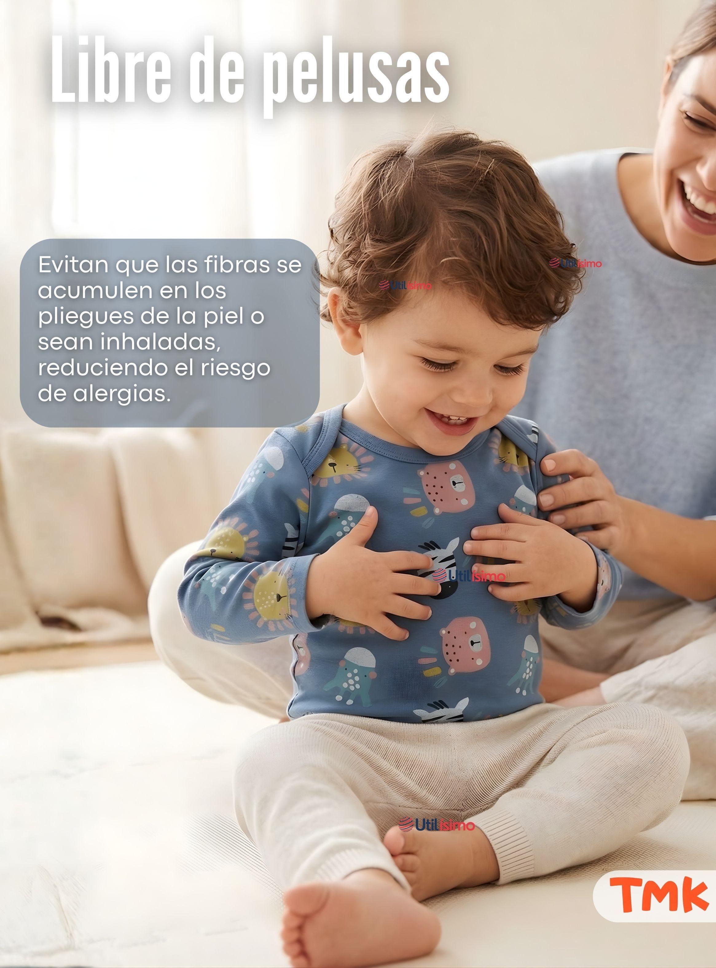 Pack 5 Bodys Manga Larga 100% Algodón Bebé Niños Friendly Safari-4