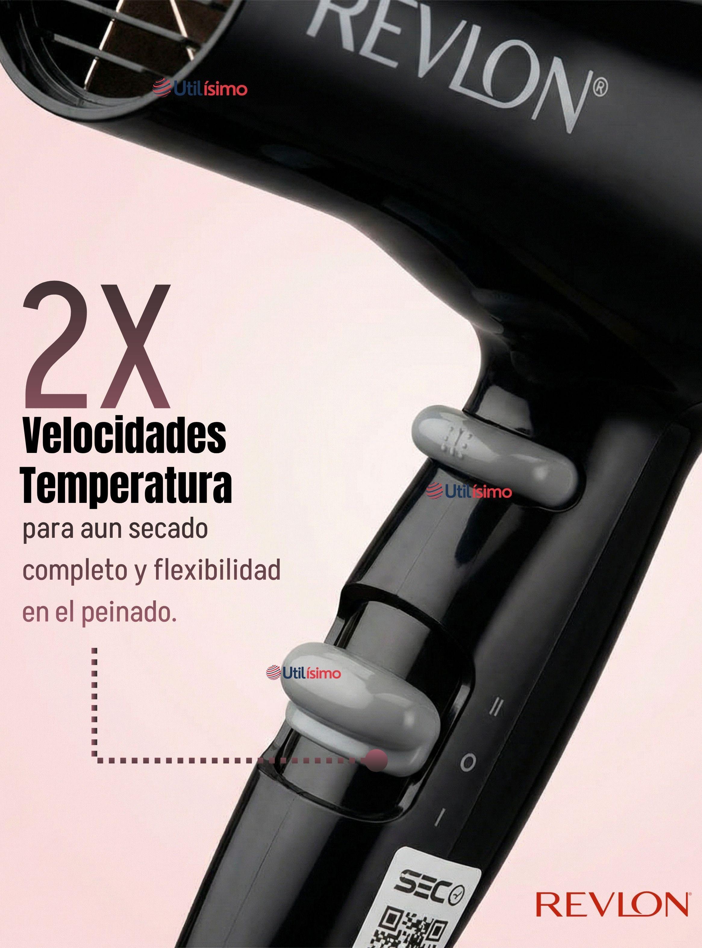 Secador De Cabello Revlon Compacto RVDR5260BLA2 Potencia 1875W Negro-5