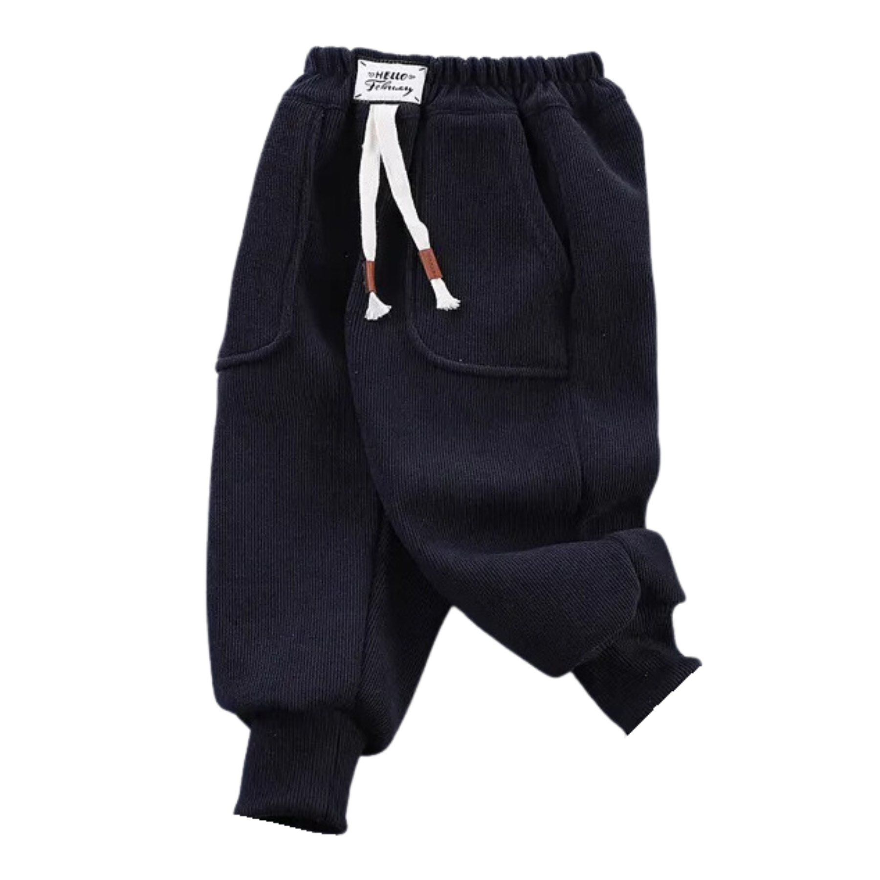Pantalón de Cotele Frizados Con Chiporro Niño Azul Oscuro Jump Kids-0