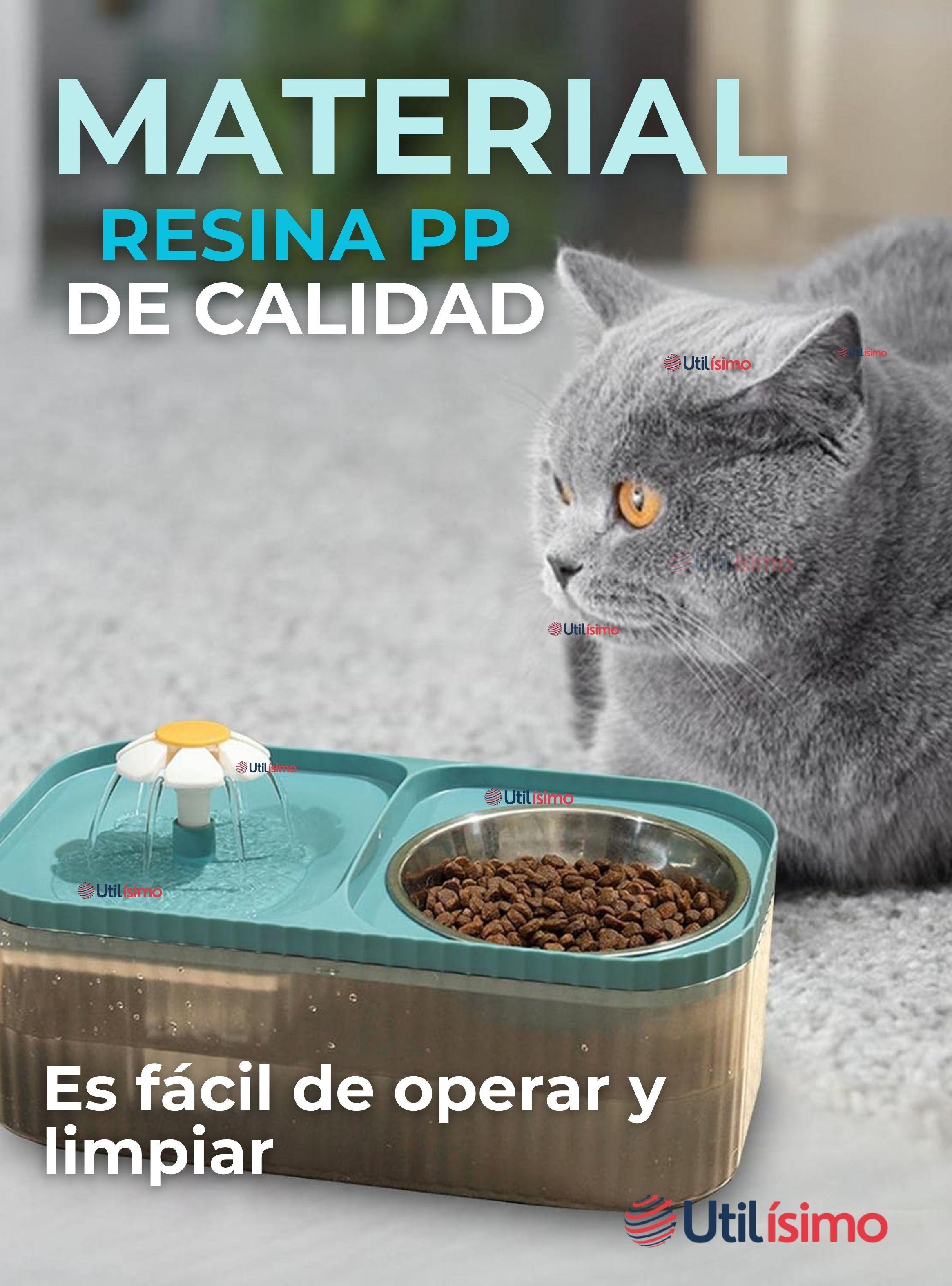 Fuente de Agua Bebedero 2 en 1 Eléctrico para Gatos 3 Litros-6