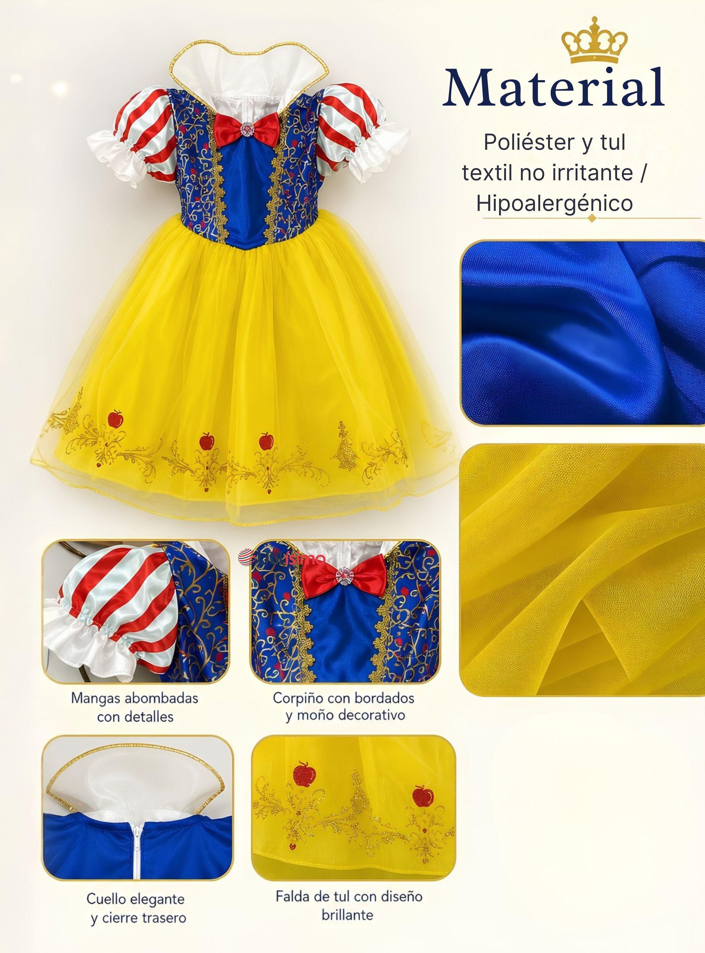 Disfraz Princesa Blancanieves Con Cintillo Ni a-6
