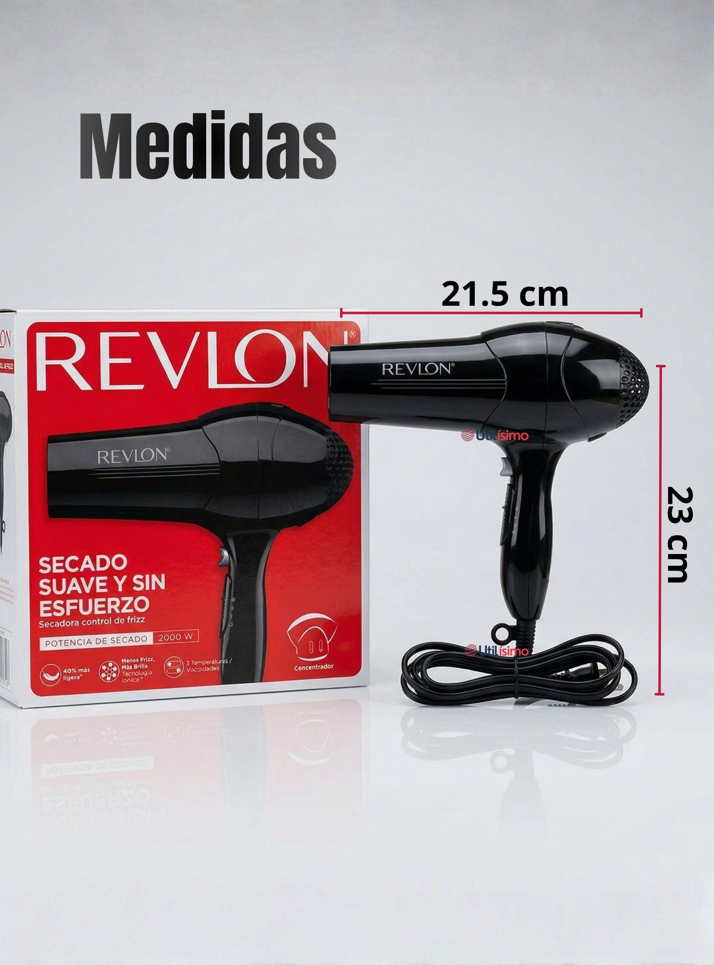 Secador De Cabello Control Frizz Revlon 2000W de Color Negro-3
