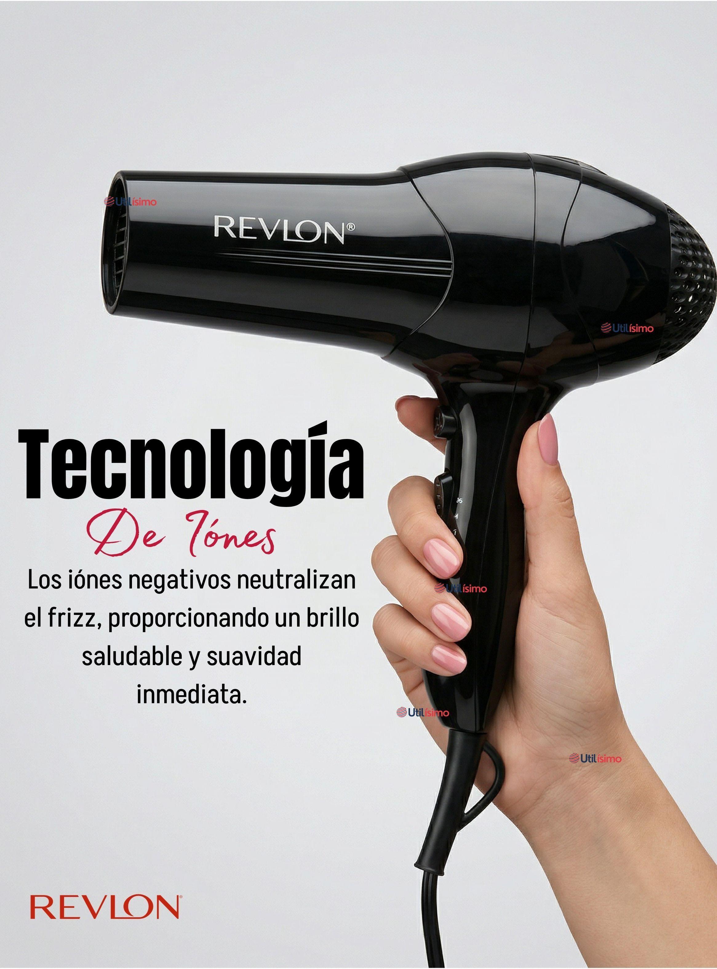 Secador De Cabello Control Frizz Revlon 2000W de Color Negro-5