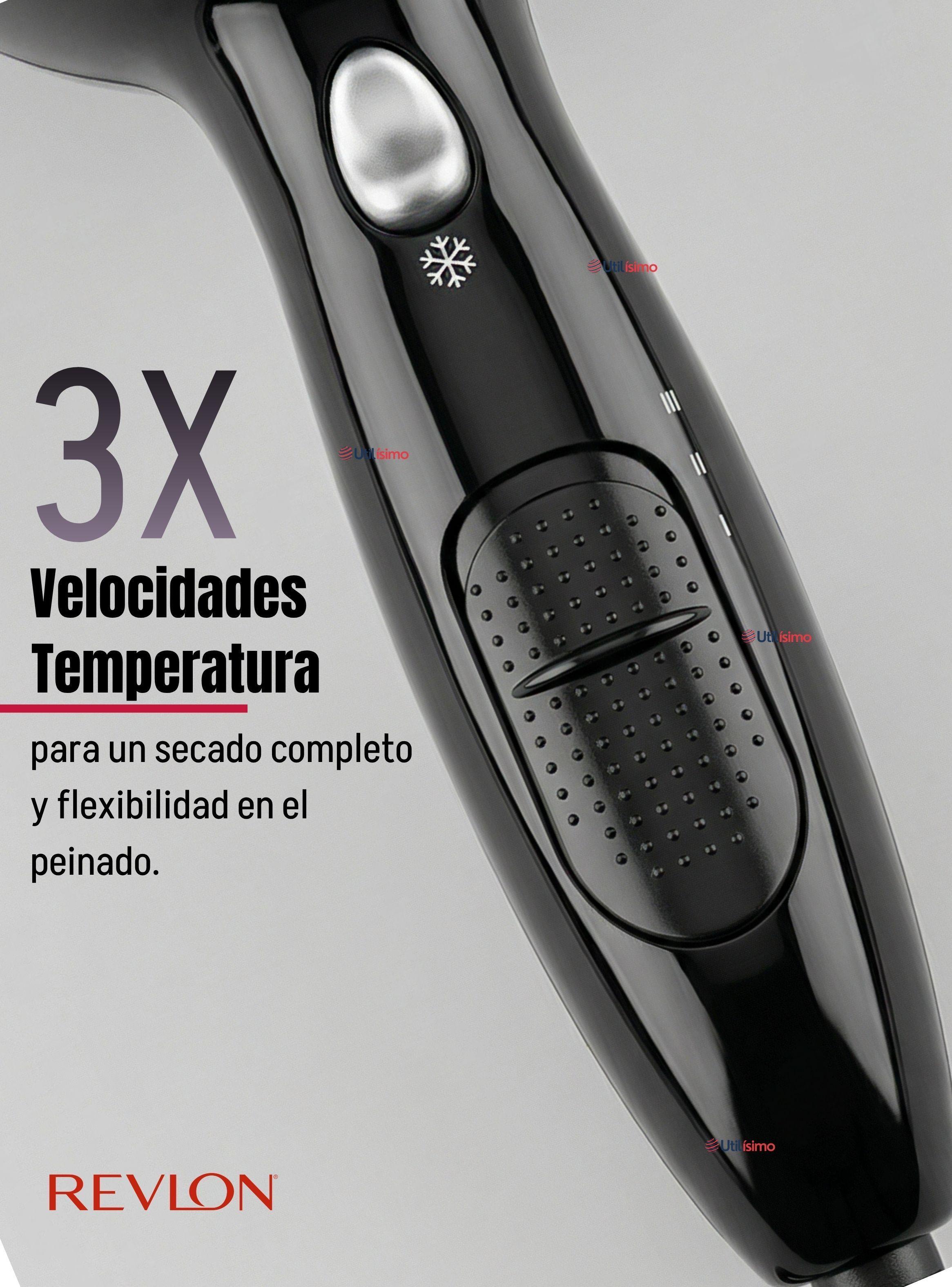 Secador De Cabello Control Frizz Revlon 2000W de Color Negro-6