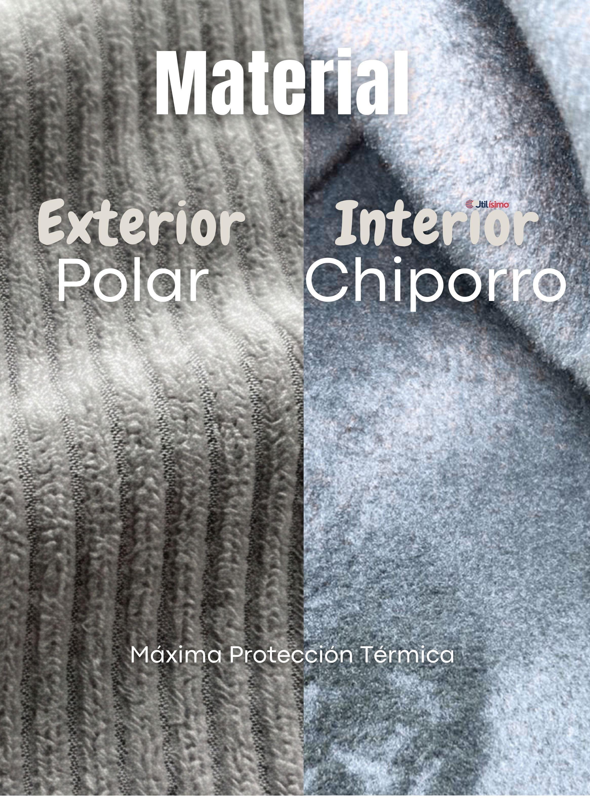 Pantalón Palazzo Niña Polar Con Chiporro Calza Elasticada Térmica Color Gris Melange-7
