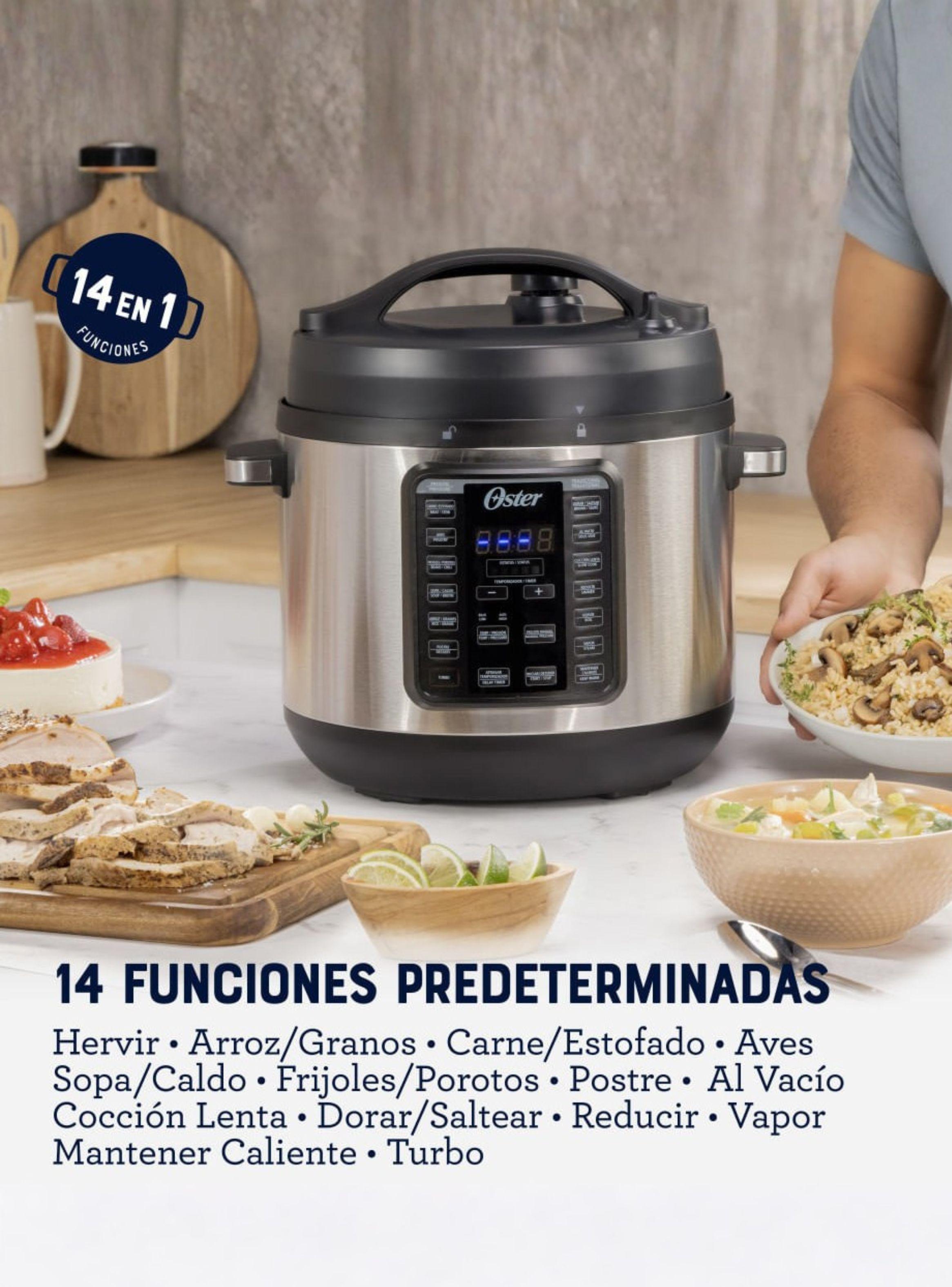 Oster Multiolla, Turbo, 7.5L Capacidad 14 Funciones, con Recubrimiento DiamondForce, CKSTPCECT75DF-3