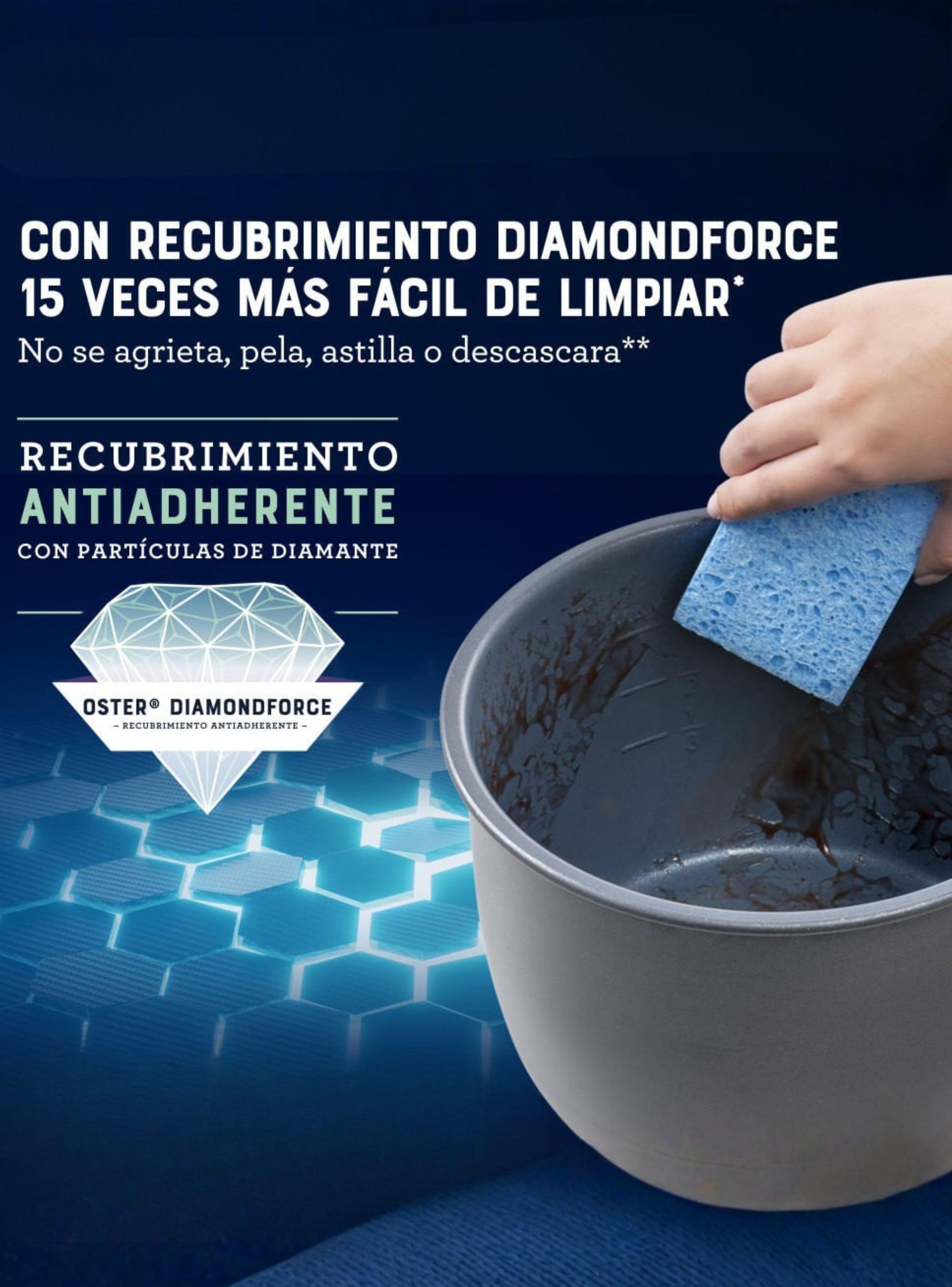 Oster Multiolla, Turbo, 7.5L Capacidad 14 Funciones, con Recubrimiento DiamondForce, CKSTPCECT75DF-4