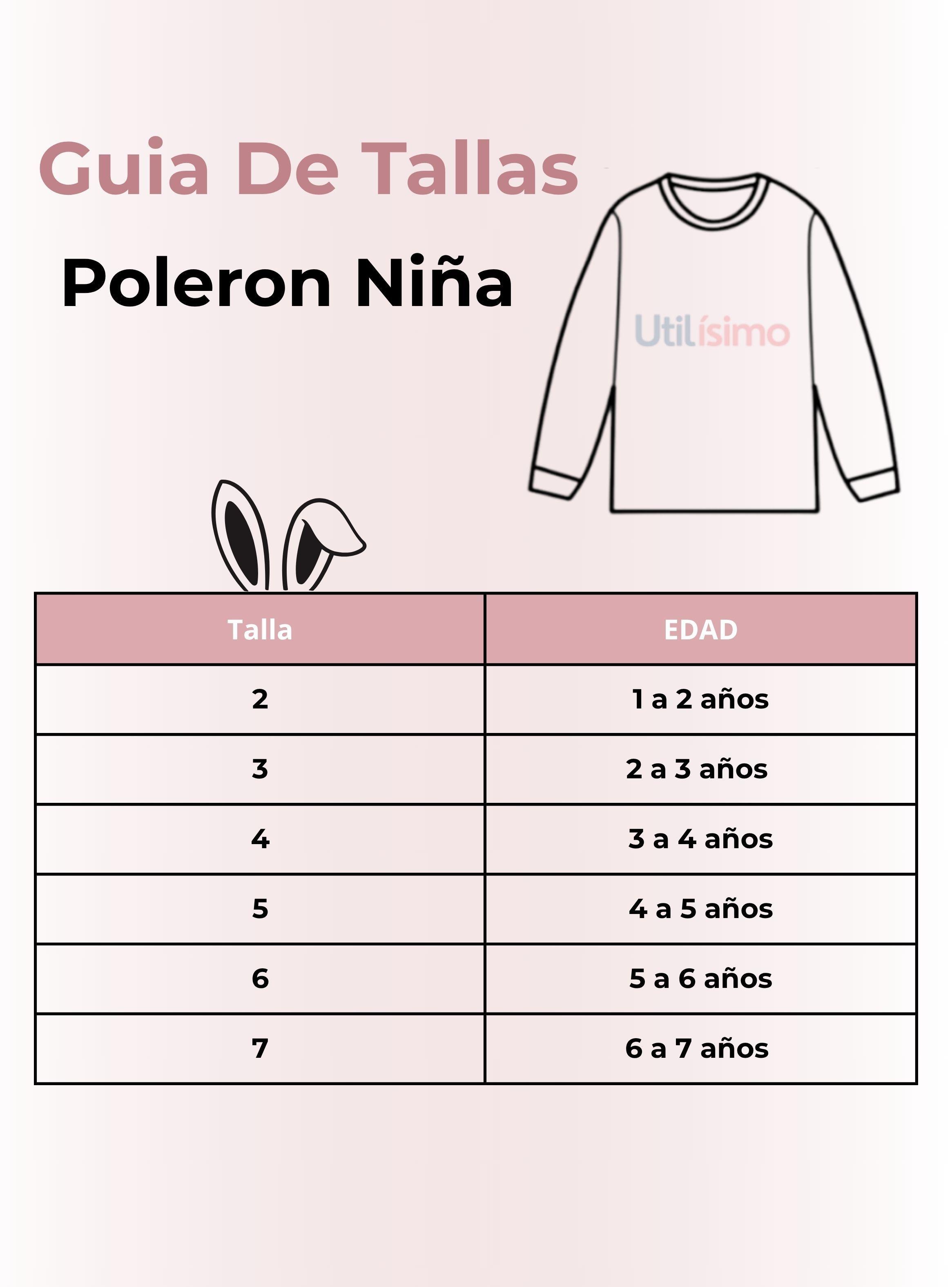 Polerón Alñgodon Cuello Redondo Niña Rosado Conejito-2