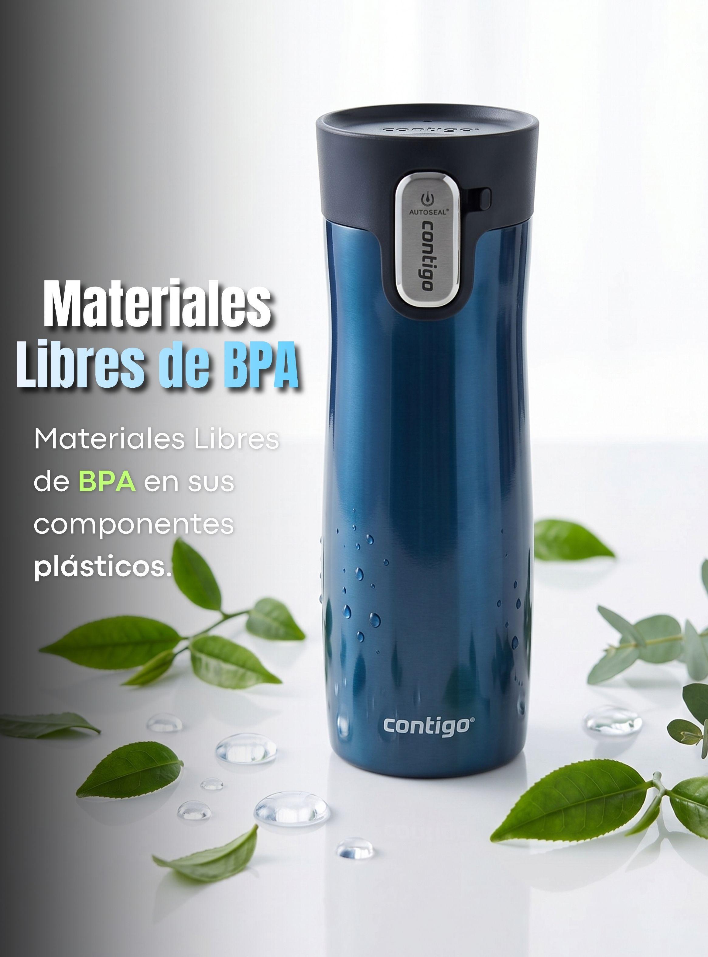 Vaso Térmico West Loop Autoseal Contigo 591 ML Azul Acero Inoxidable-4