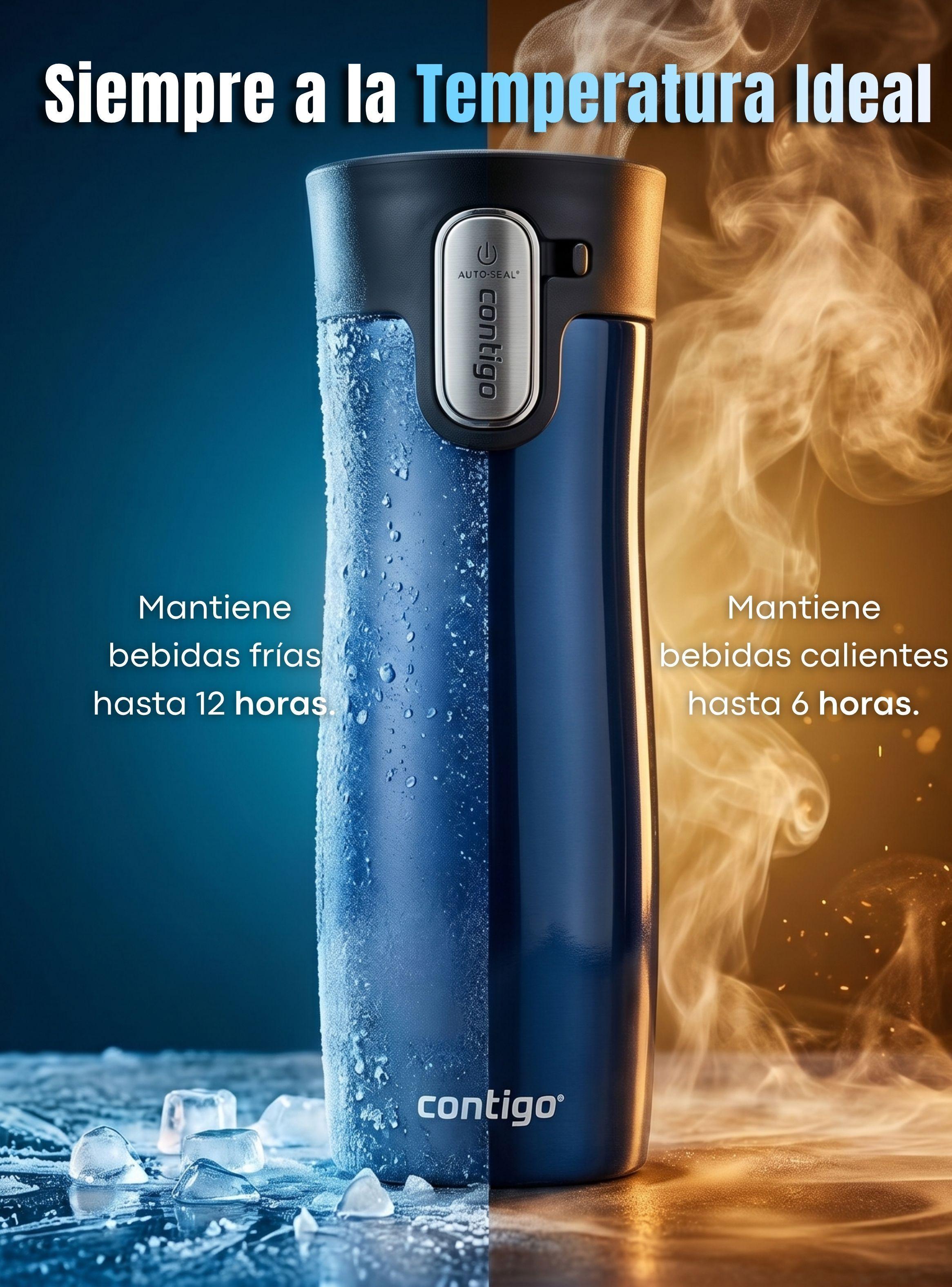 Vaso Térmico West Loop Autoseal Contigo 591 ML Azul Acero Inoxidable-6