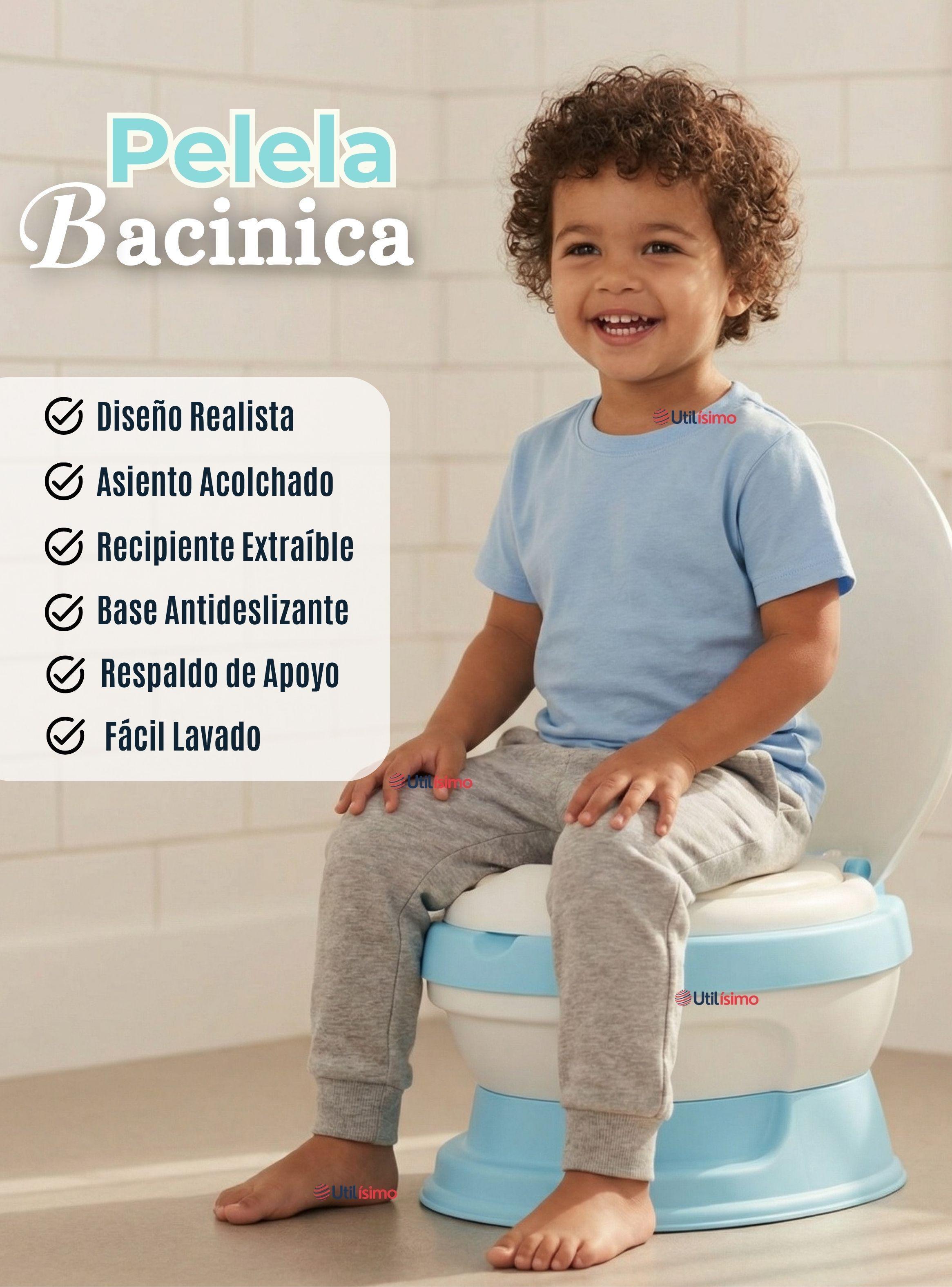 Pelela Inodoro Baño Entrenador Portátil Niño Surtido Asiento Acojinado-3