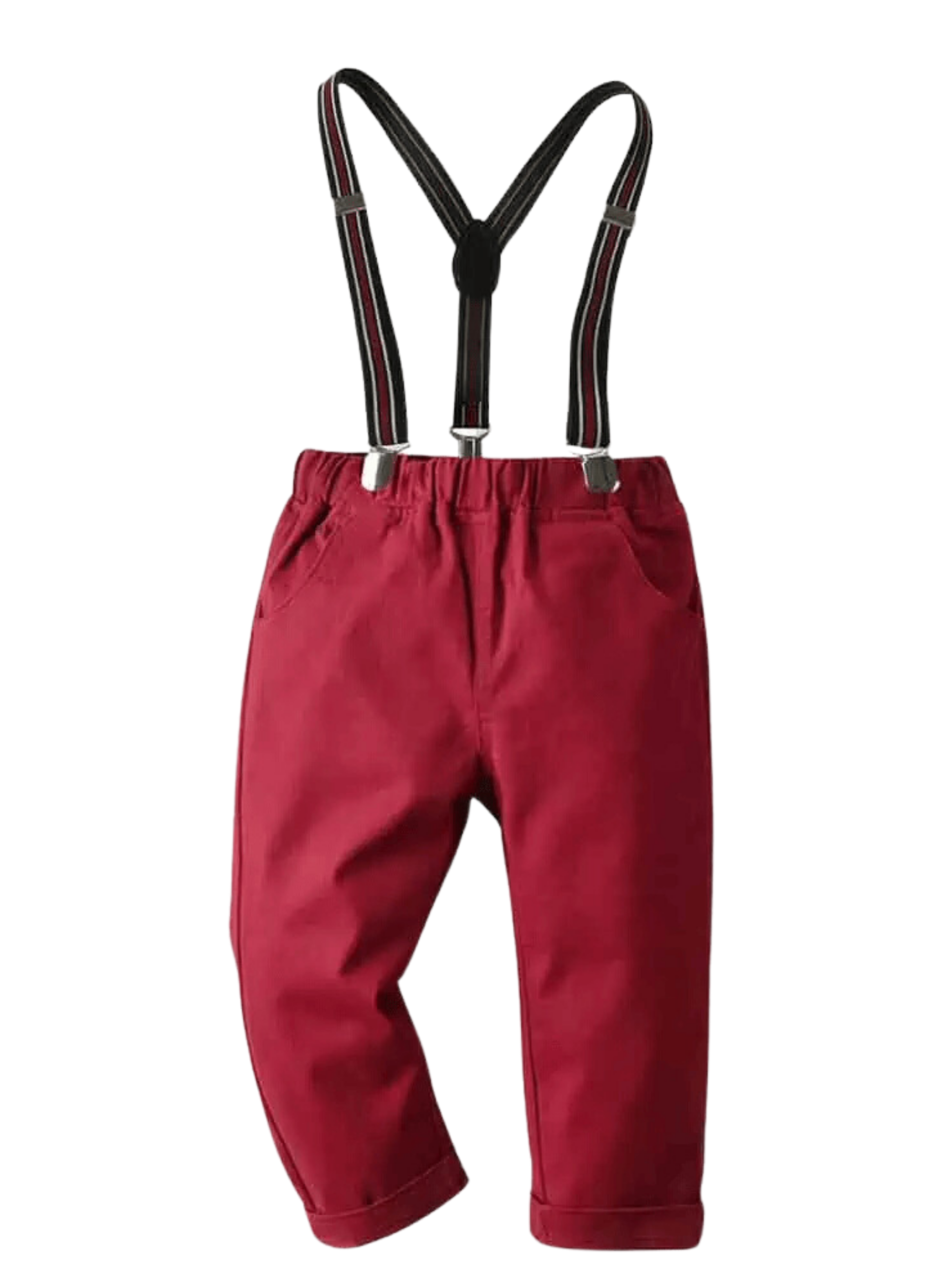 Conjunto de Vestir con Pantalón y Tirantes Bebé Niño 18 meses a 4 años-1