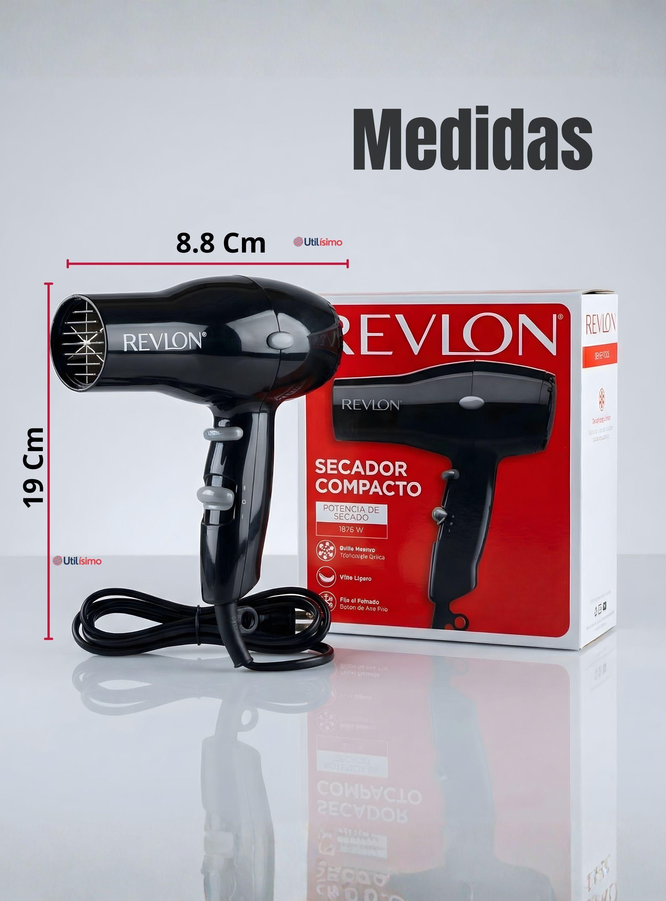 Secador De Cabello Revlon Compacto RVDR5260BLA2 1875W de Potencia Negro-2