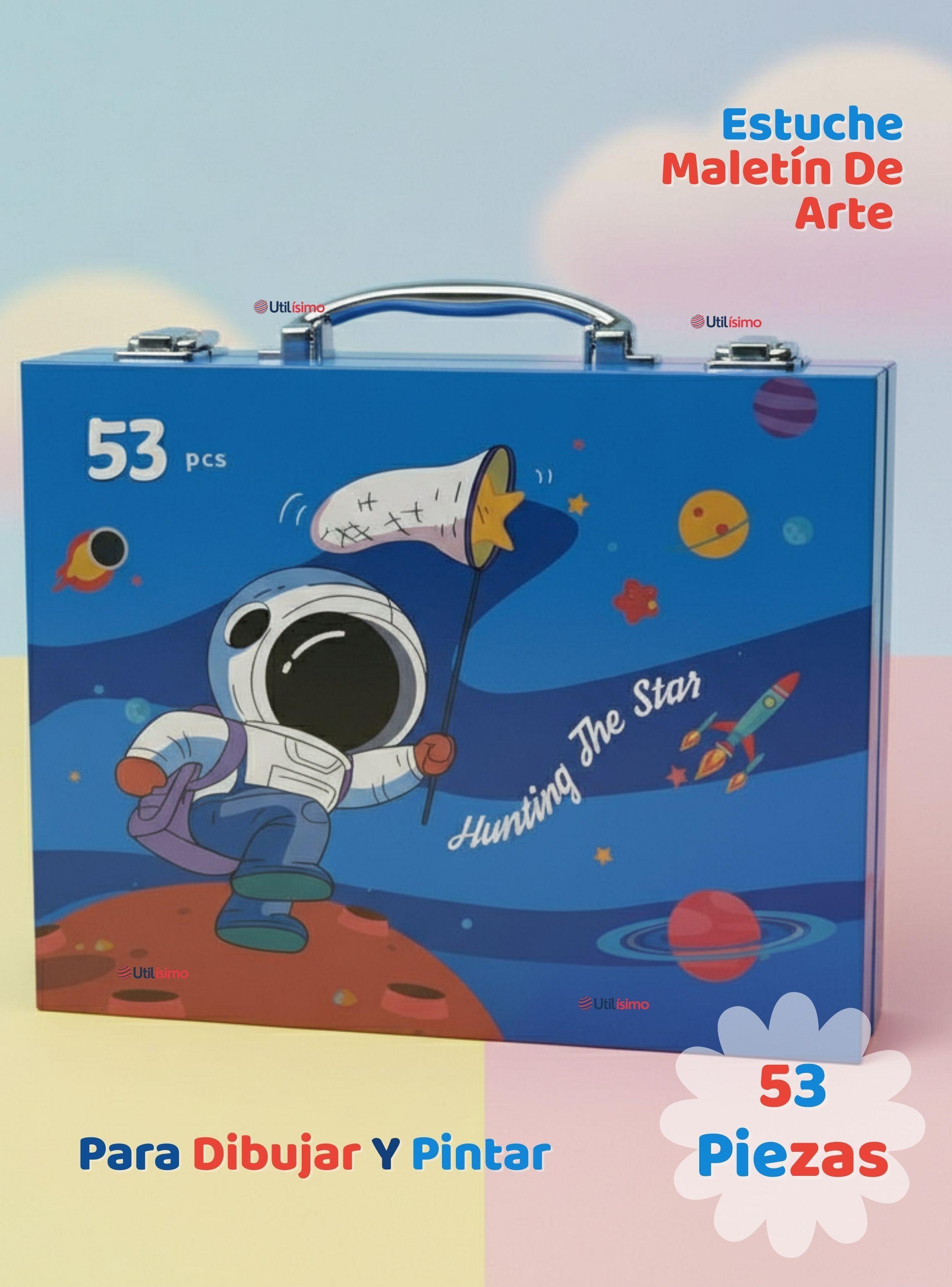 Maletín Set De Arte 53 Piezas Estuche Para Dibujar Y Pintar para Niños-2