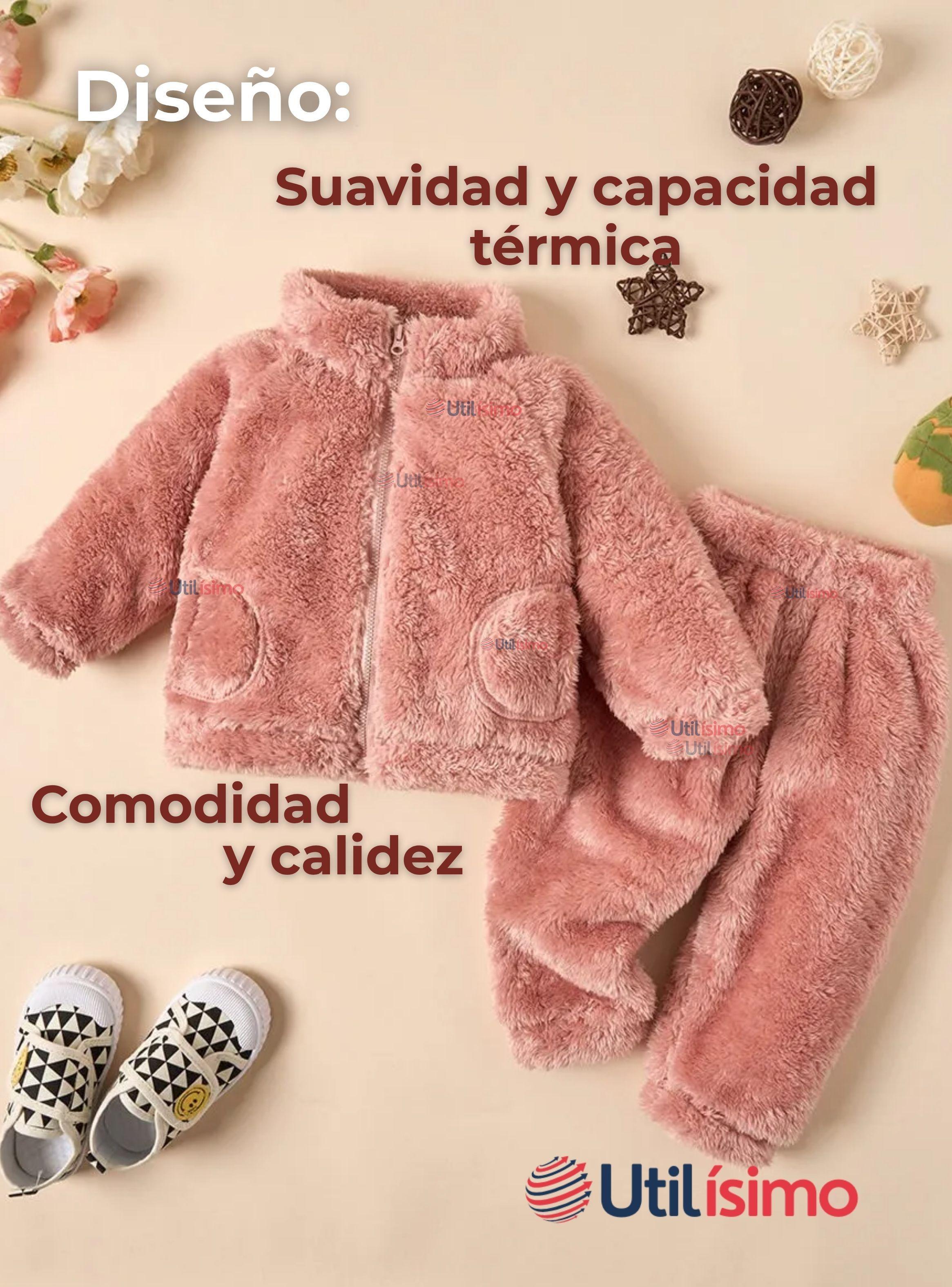 Conjunto Frizado Polar 2 Piezas Niña Rosado-1