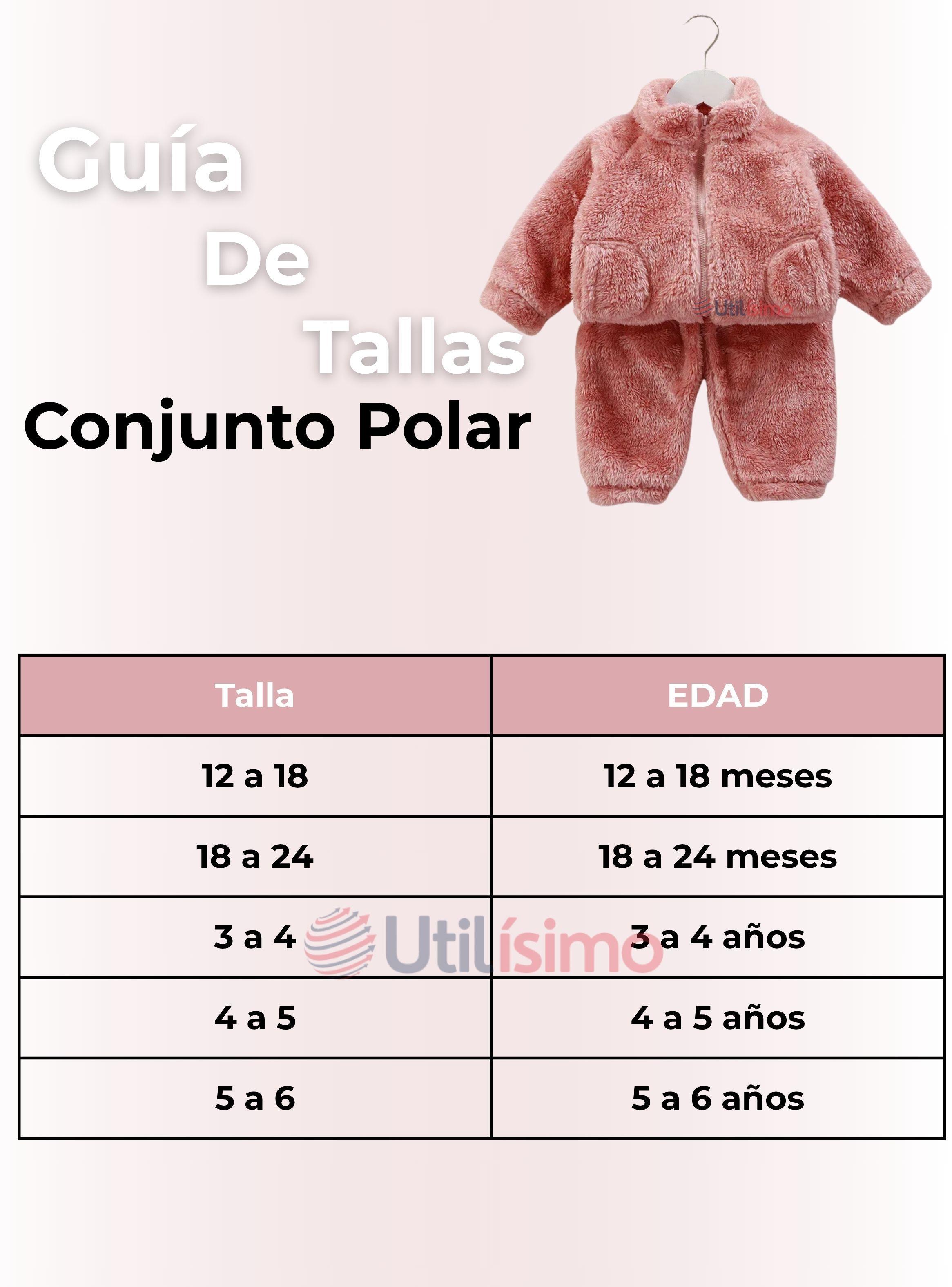 Conjunto Frizado Polar 2 Piezas Niña Rosado-2