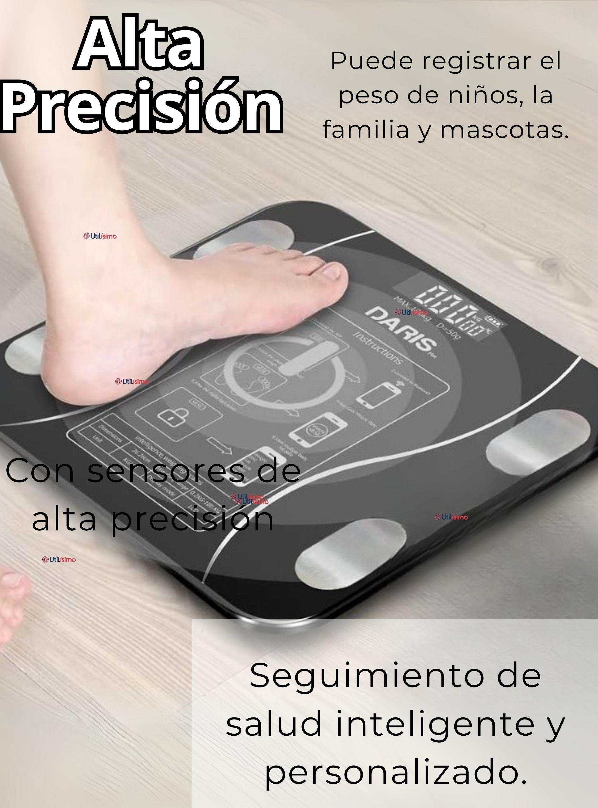 Balanza Pesa Digital Inteligente App Bluetooth Báscula Recargable-4