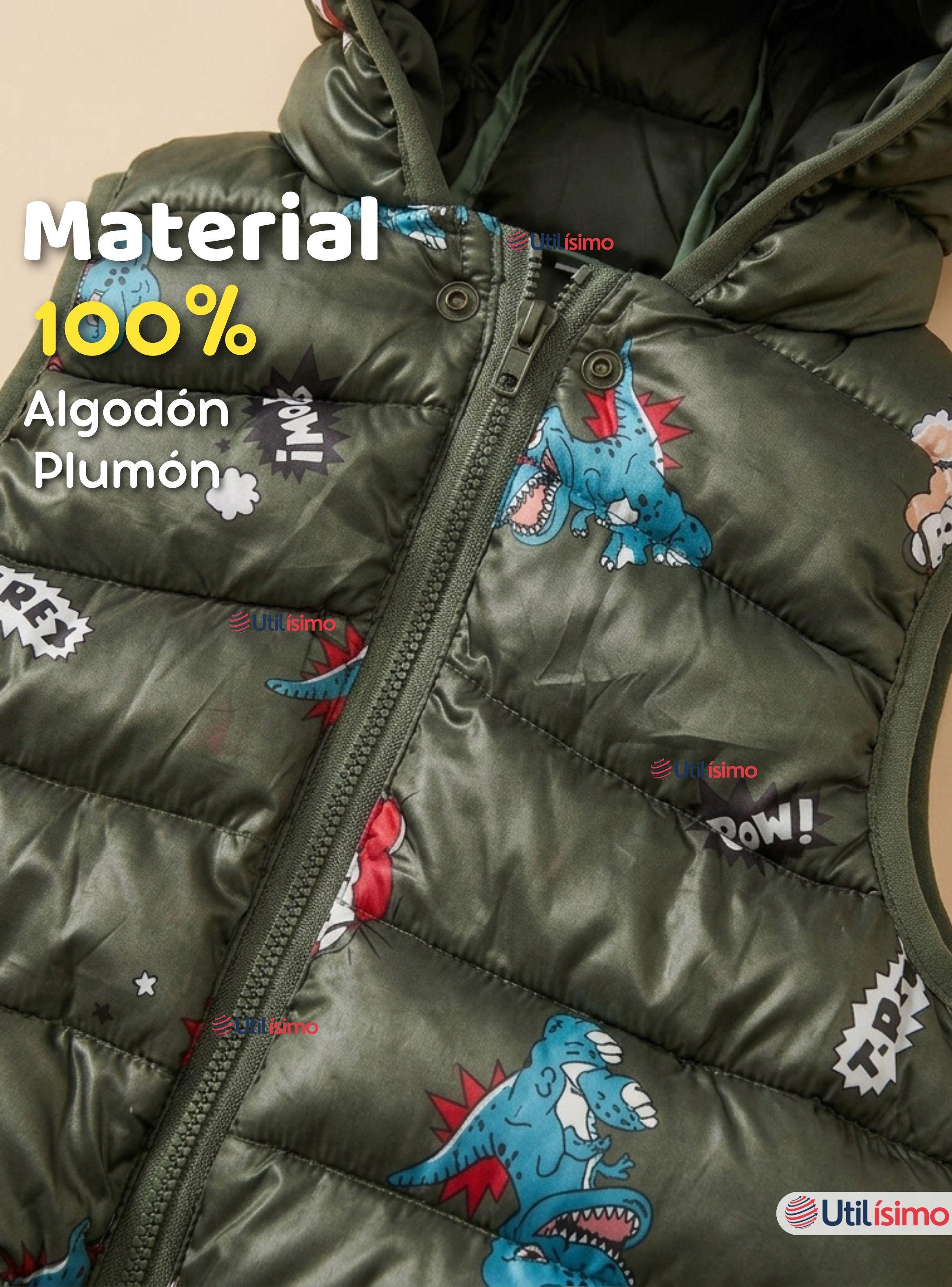 Parka Infantil Con Capucha Sin Manga Bebe Niño-7