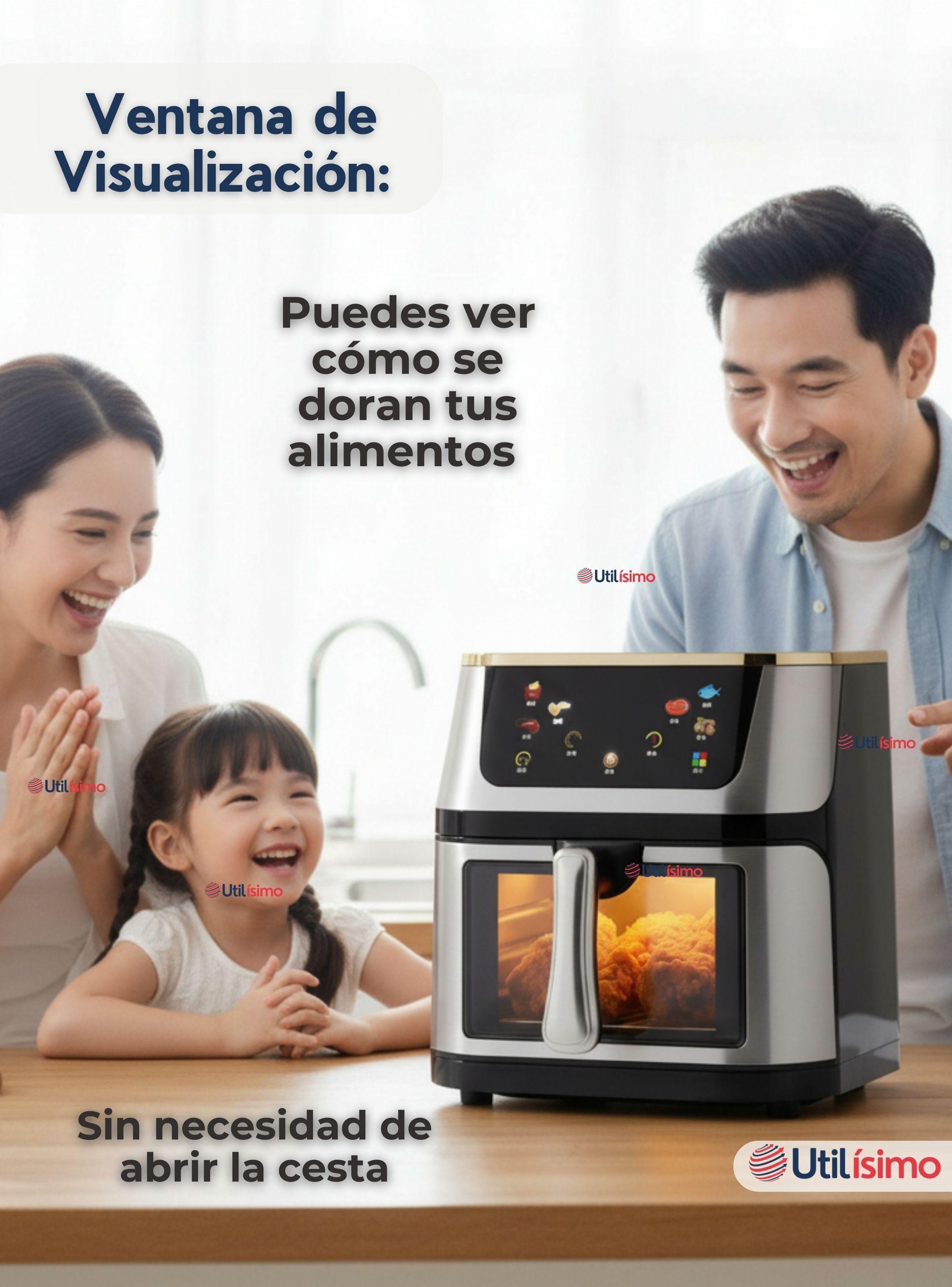 Freidora De Aire 13.5 Litros Grande Extra Larga 2200W de Potencia Cocina Hogar-5