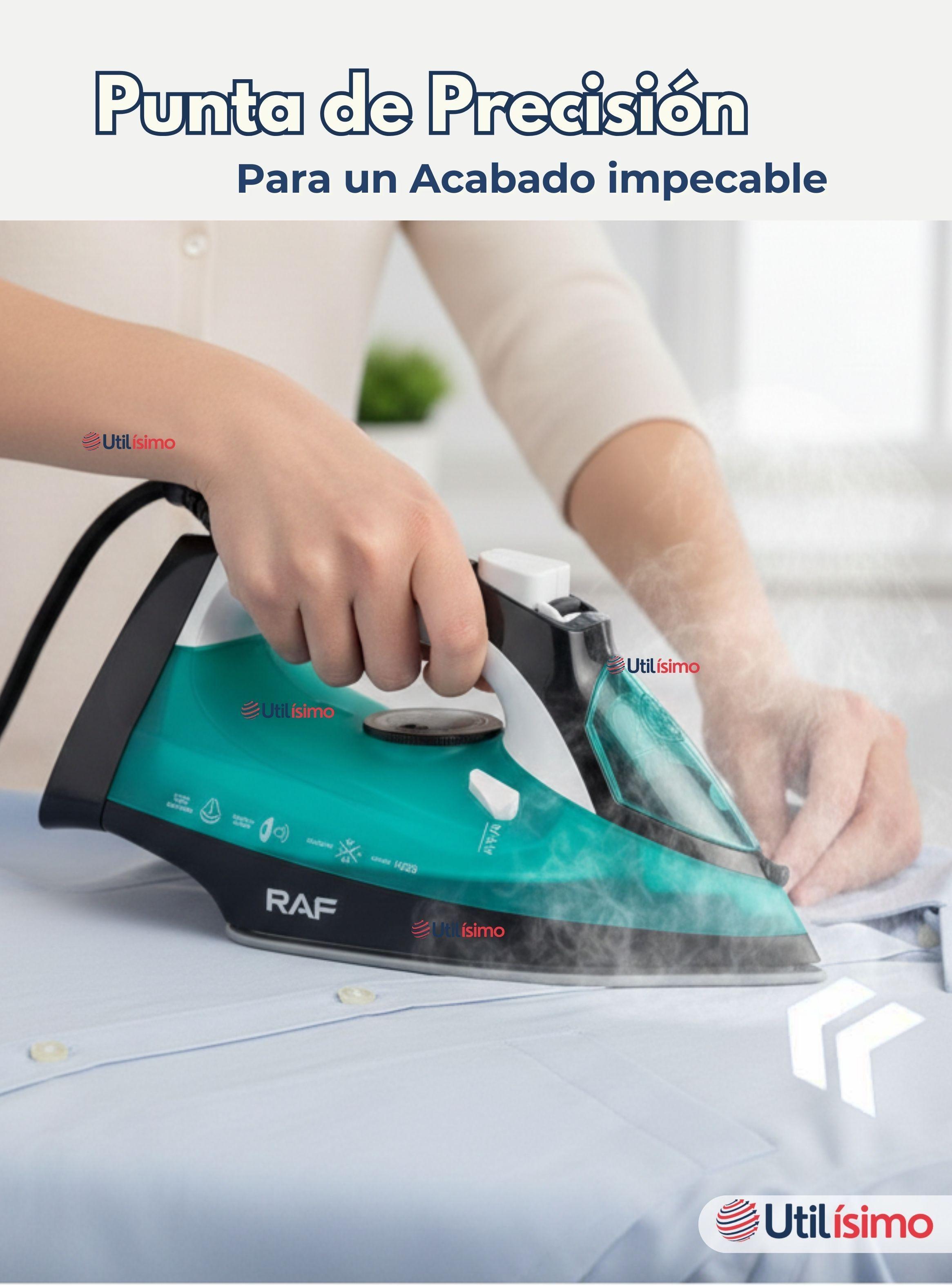 Plancha A Vapor con Base de Ceramica RAF 2200W de Potencia-3