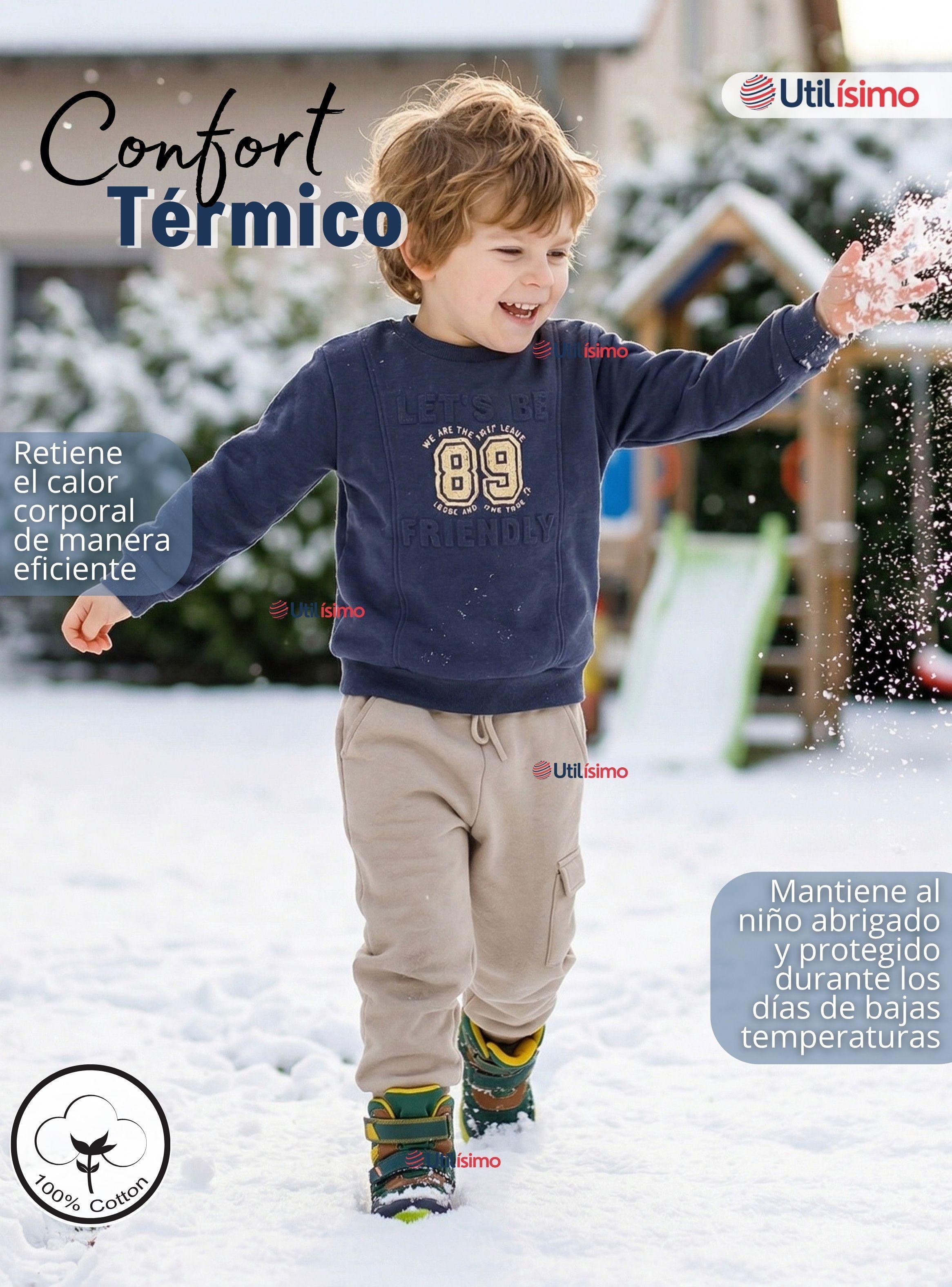 Conjunto 2 Piezas Buzo Pantalón Y Polerón De Algodón de Niño Friendly Class-6