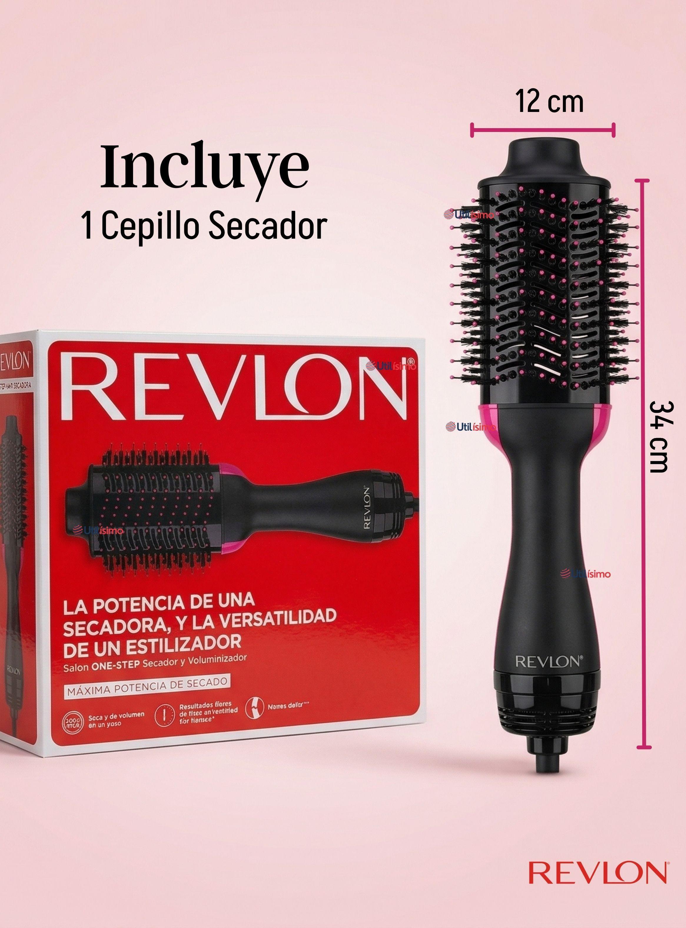 Cepillo Secador Alisador One Step Voluminizador Revlon 800W-3