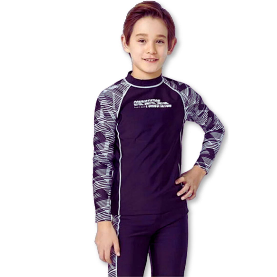 TRAJE DE BAÑO 2 PIEZAS MANGA LARGA NIÑO JUMP KIDS-4