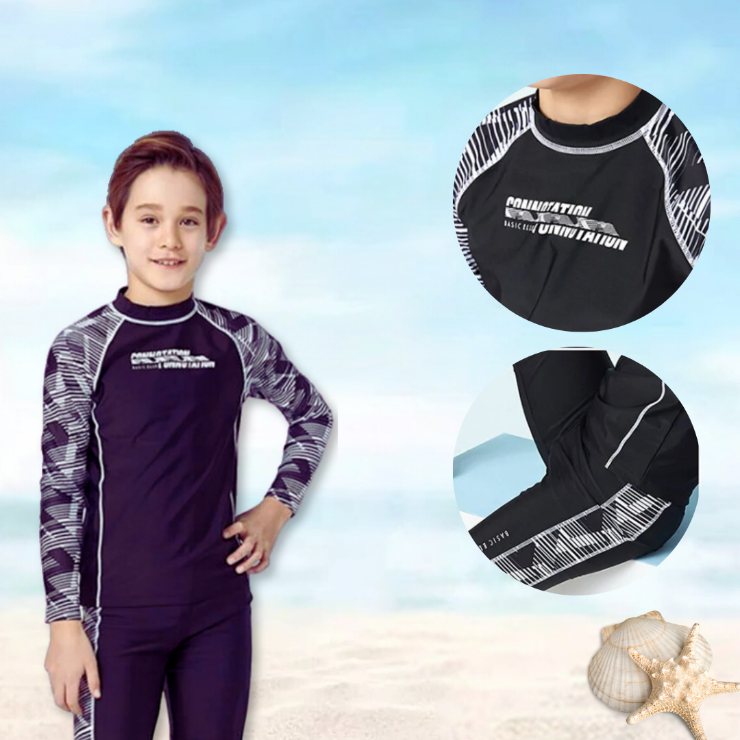 TRAJE DE BAÑO 2 PIEZAS MANGA LARGA NIÑO JUMP KIDS-5