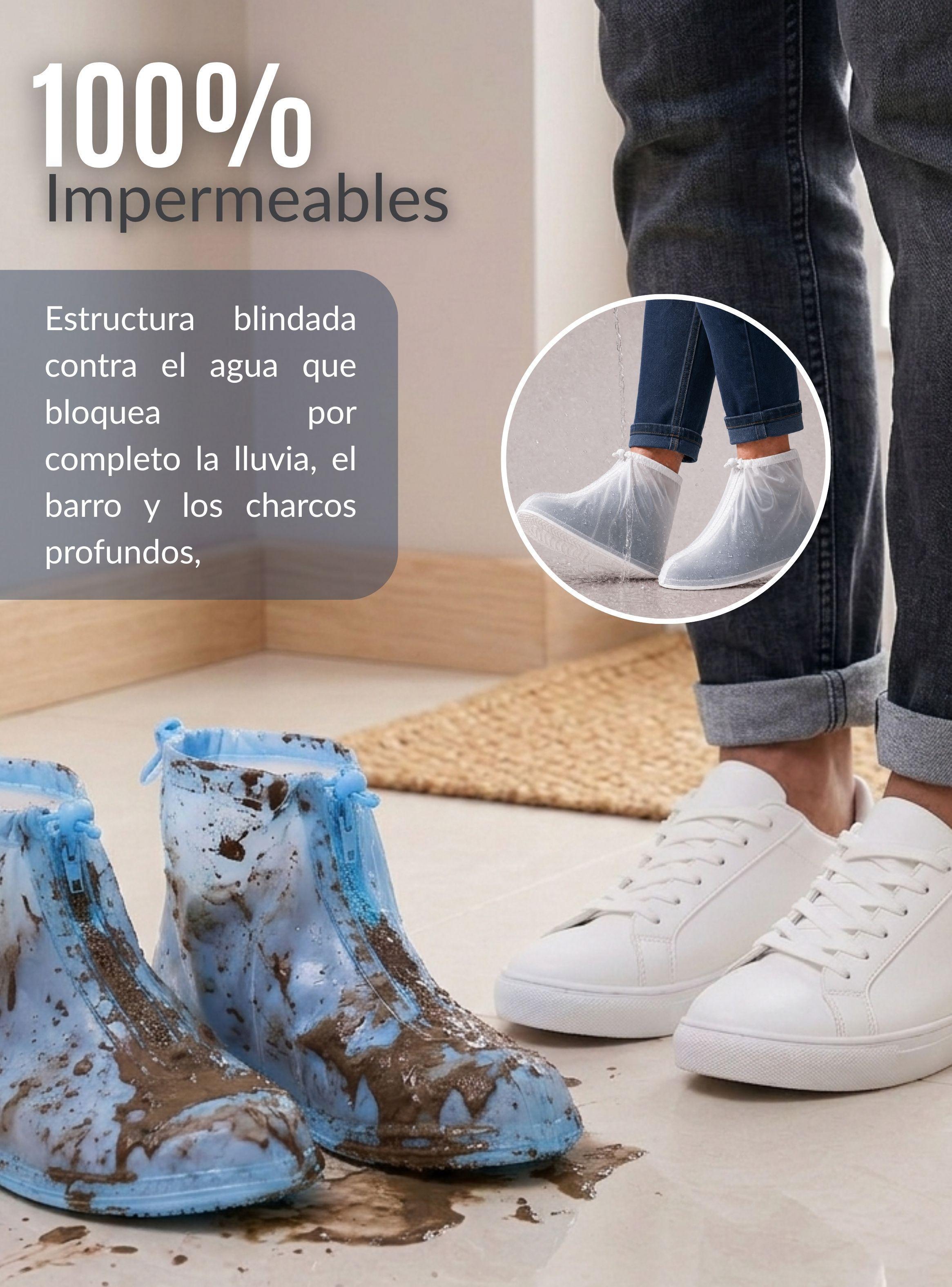 Pack 3 Pares Fundas Cubre Calzado Impermeables Aislante Lluvia Hombre Surtido-5